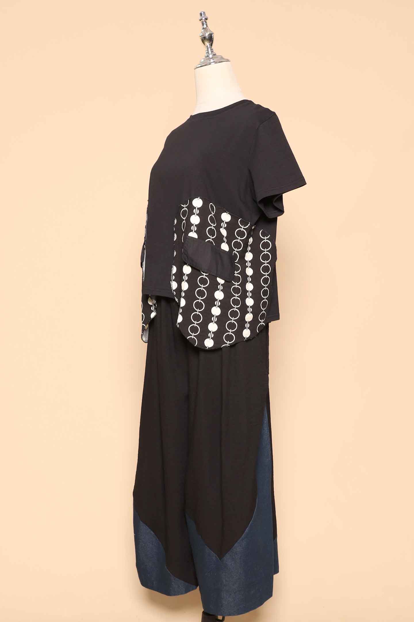 PO - Maddox Culottes in Black Denim