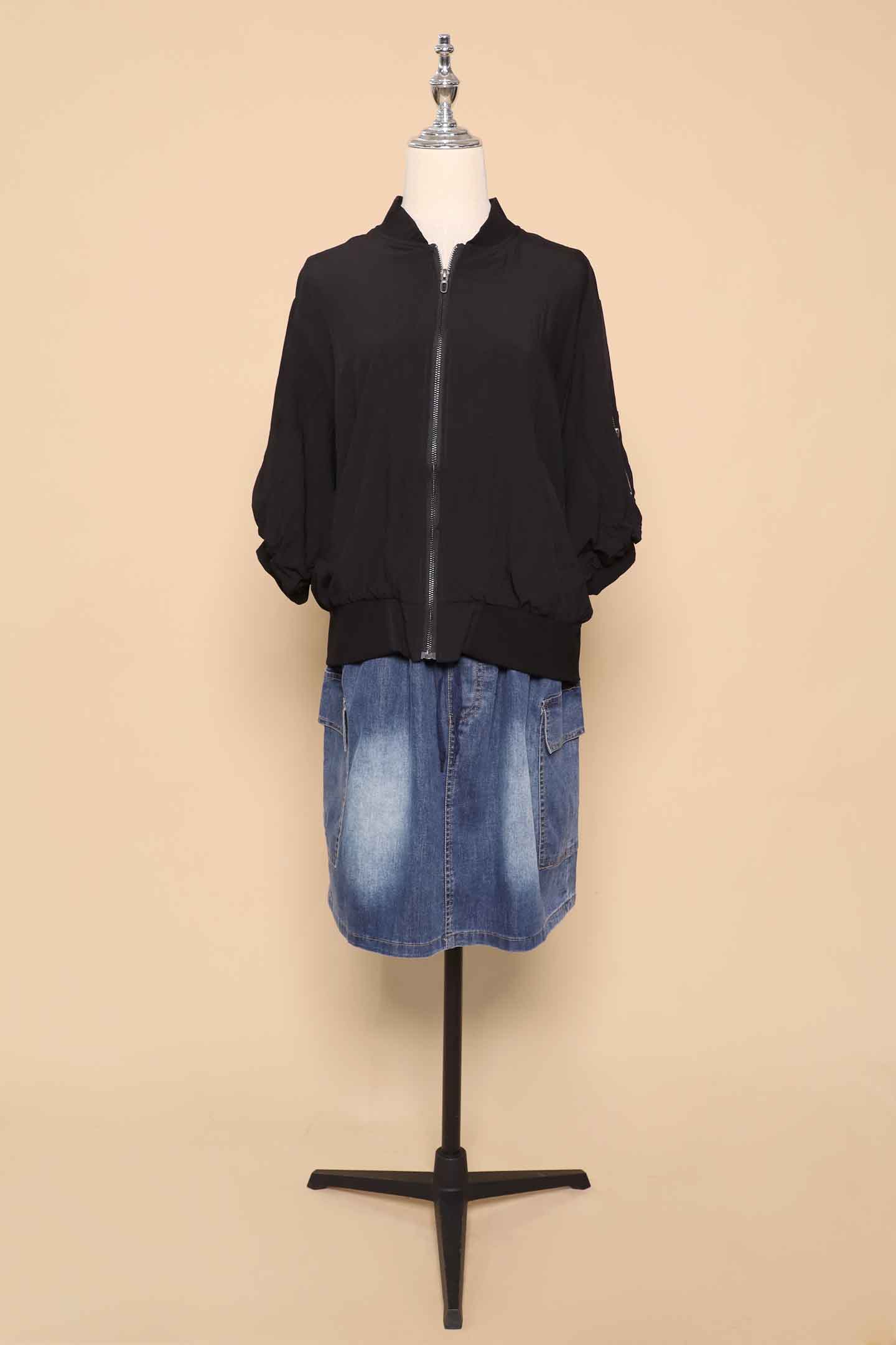 PO - Mags Bomber Jacket in Black