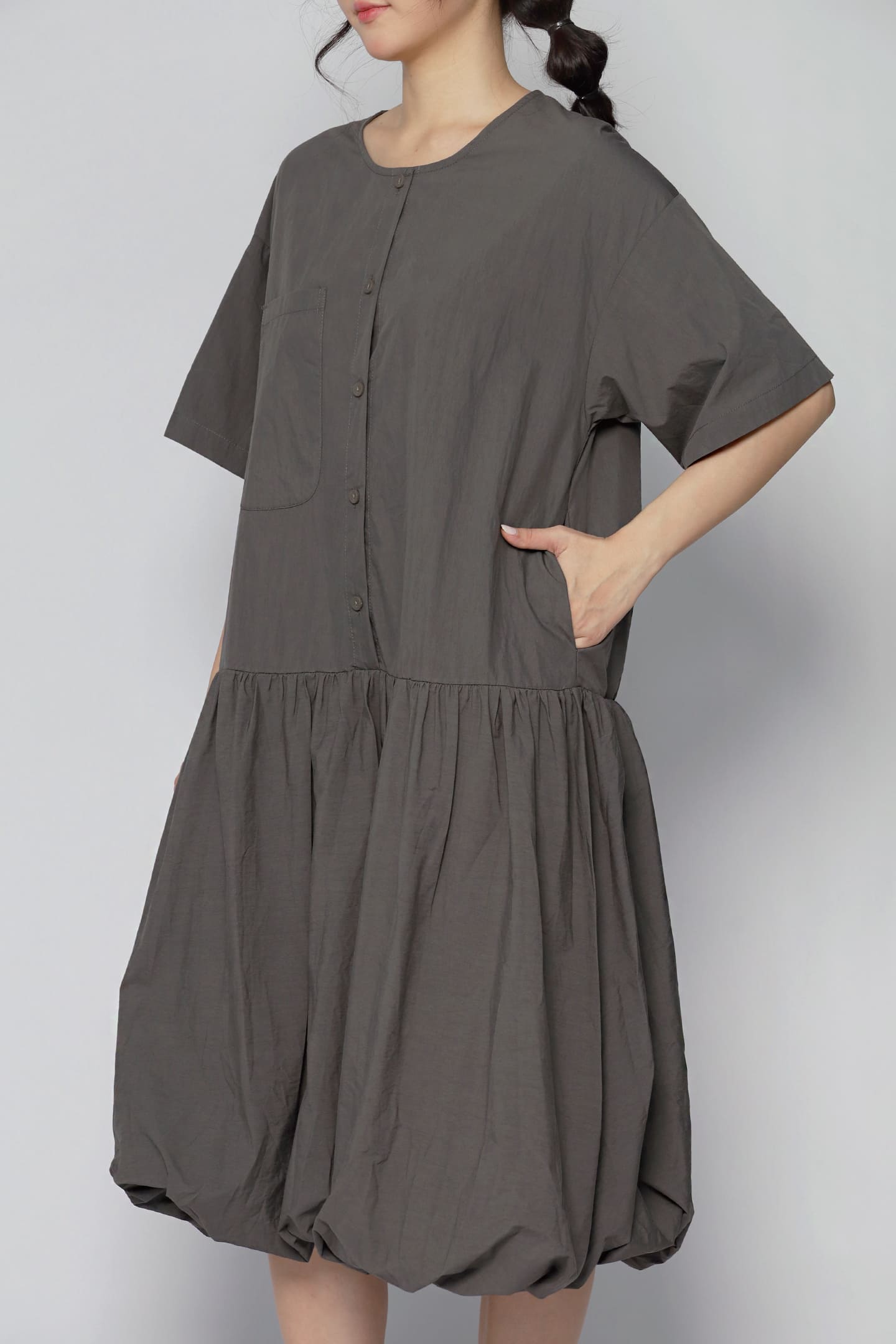 JOY - Mave Dress in Dark Grey