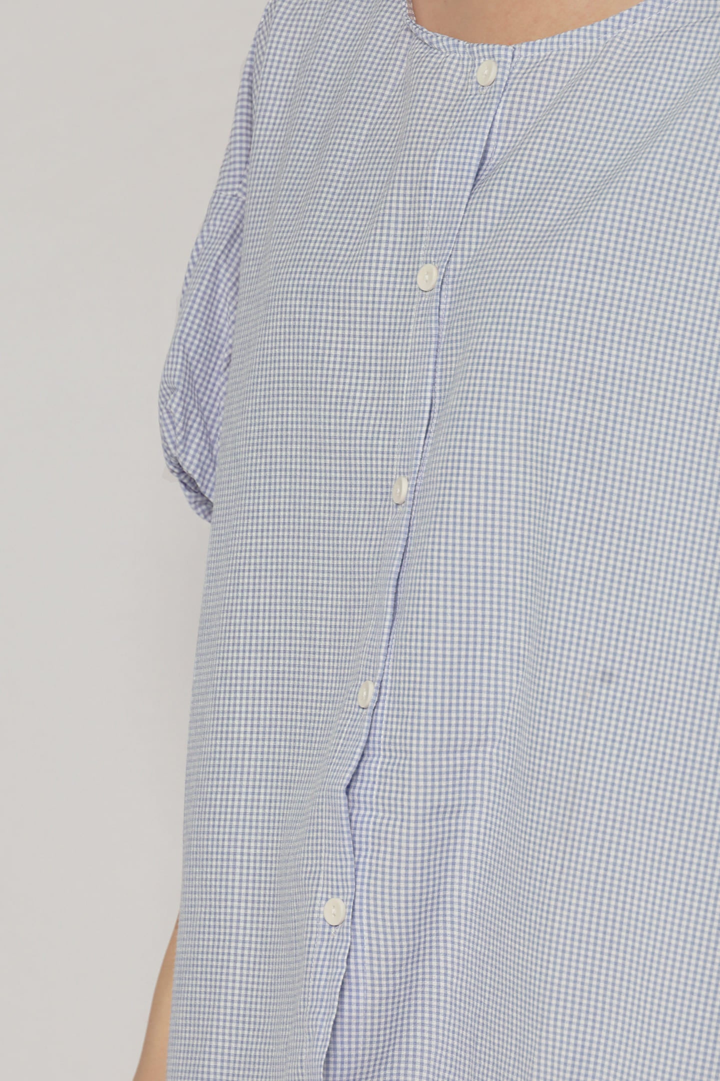 JOY - Yoro Reversible Shirt in Blue Check