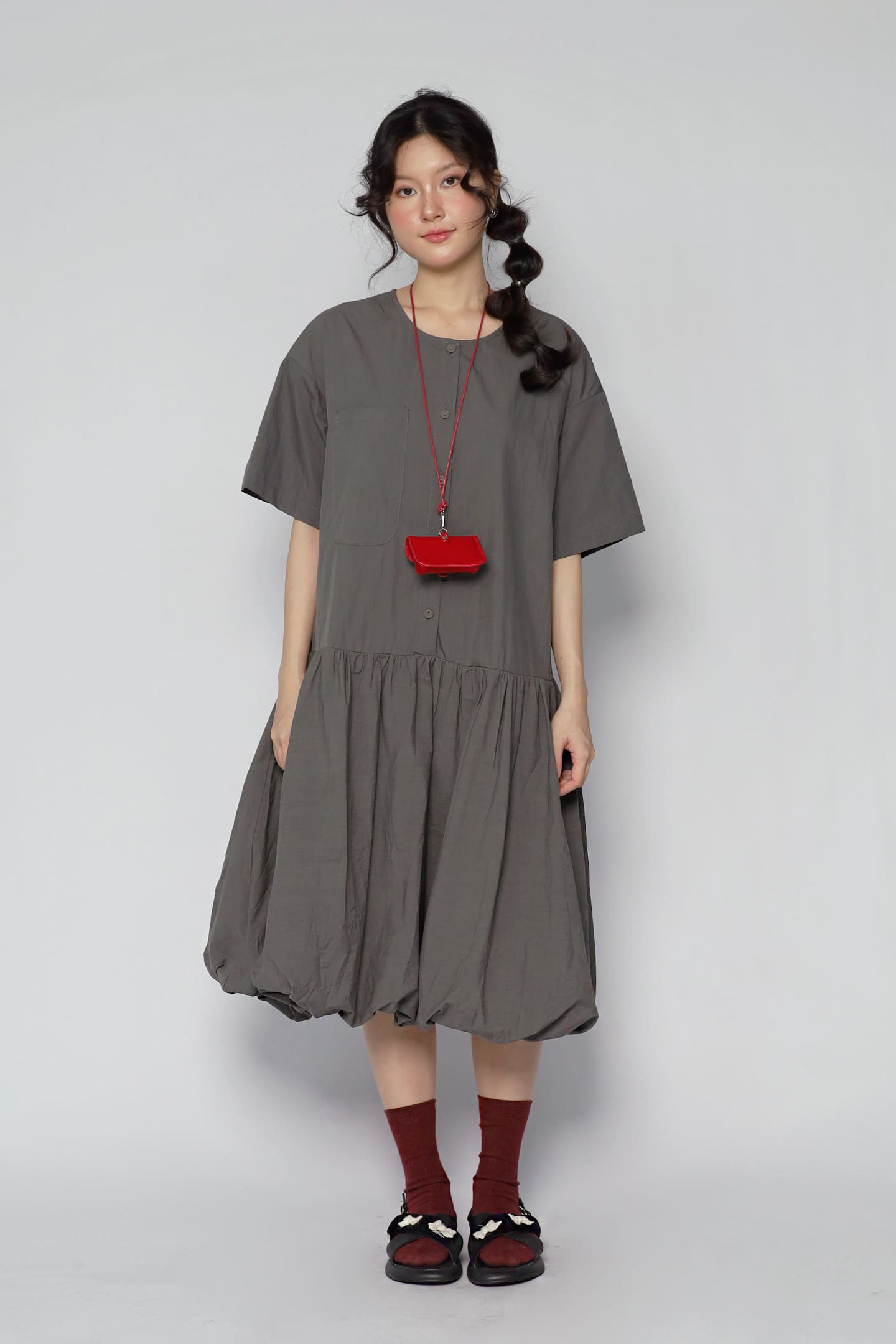 JOY - Mave Dress in Dark Grey