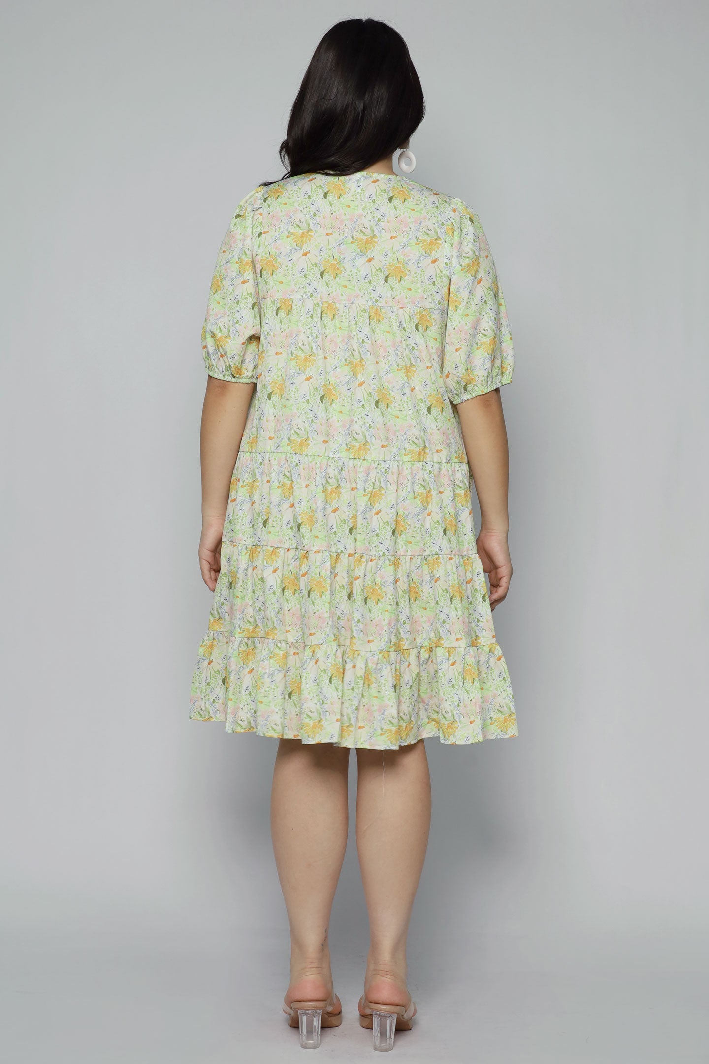 Melbourne Dress in Sweet Courtyard