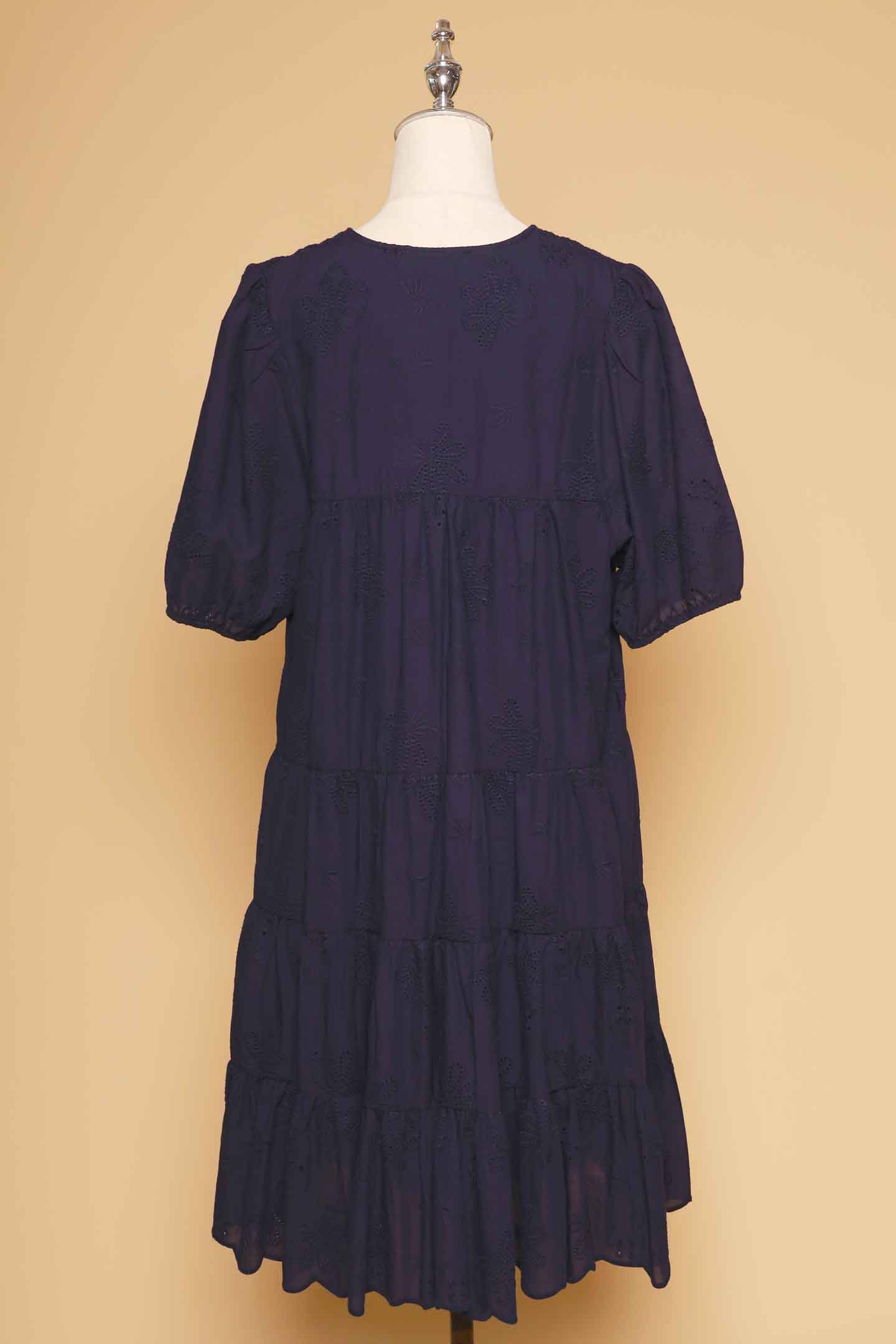 Backorders Melbourne Dress in Blue Eyelet Dream