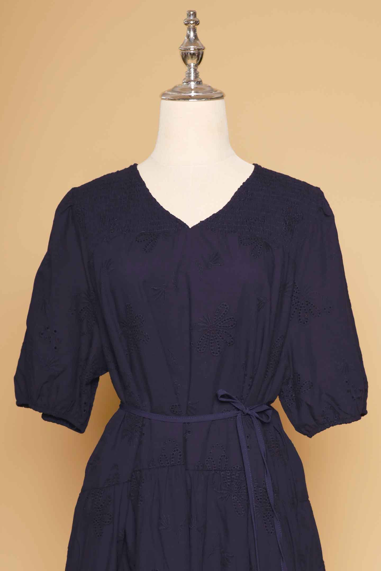 PO - Melbourne Dress in Blue Eyelet Dream