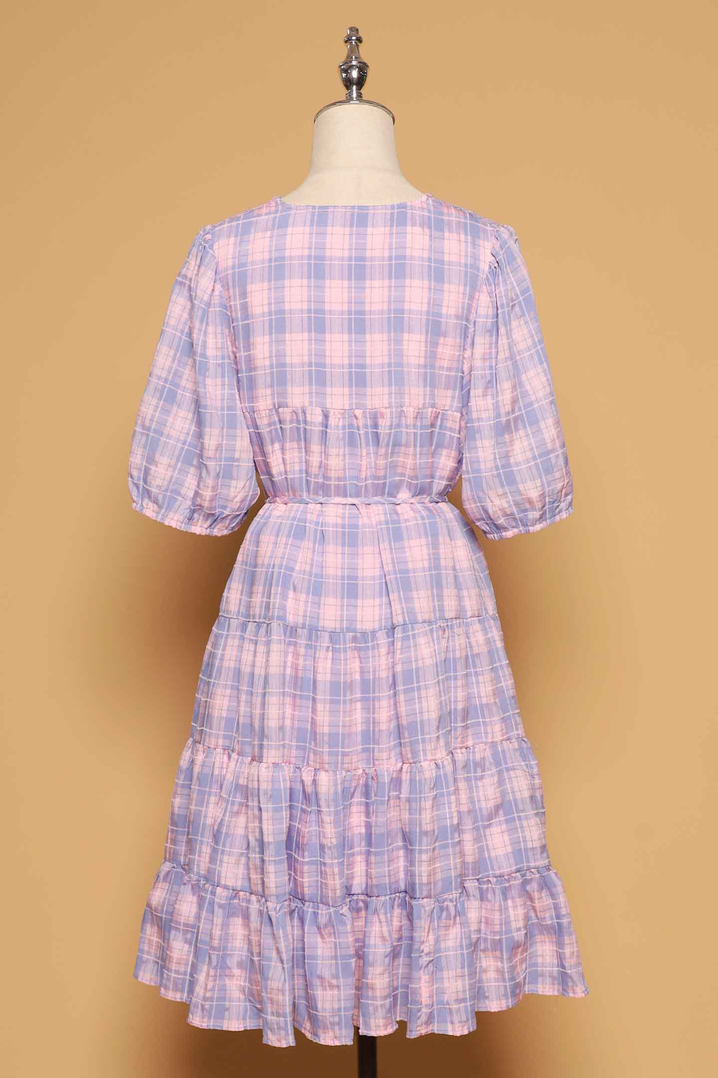 PO - Melbourne Dress in Lavender Plaid