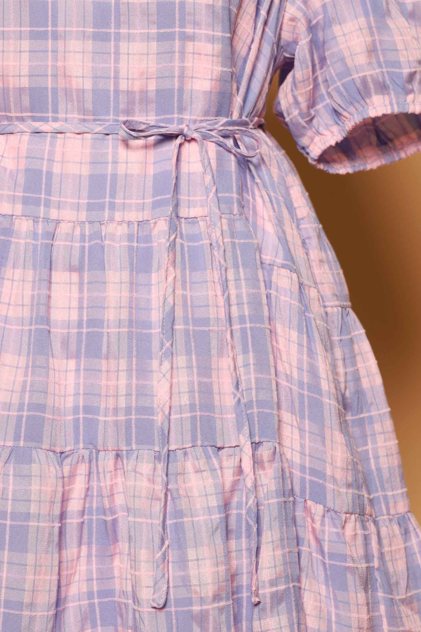 PO - Melbourne Dress in Lavender Plaid