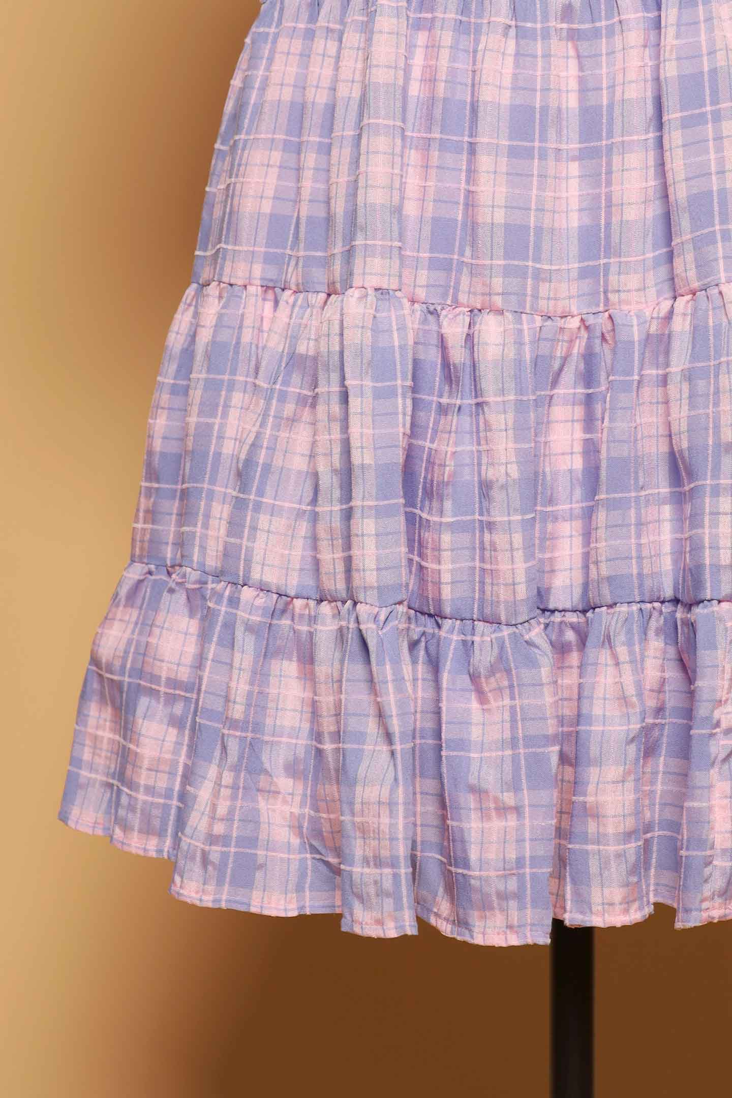 PO - Melbourne Dress in Lavender Plaid