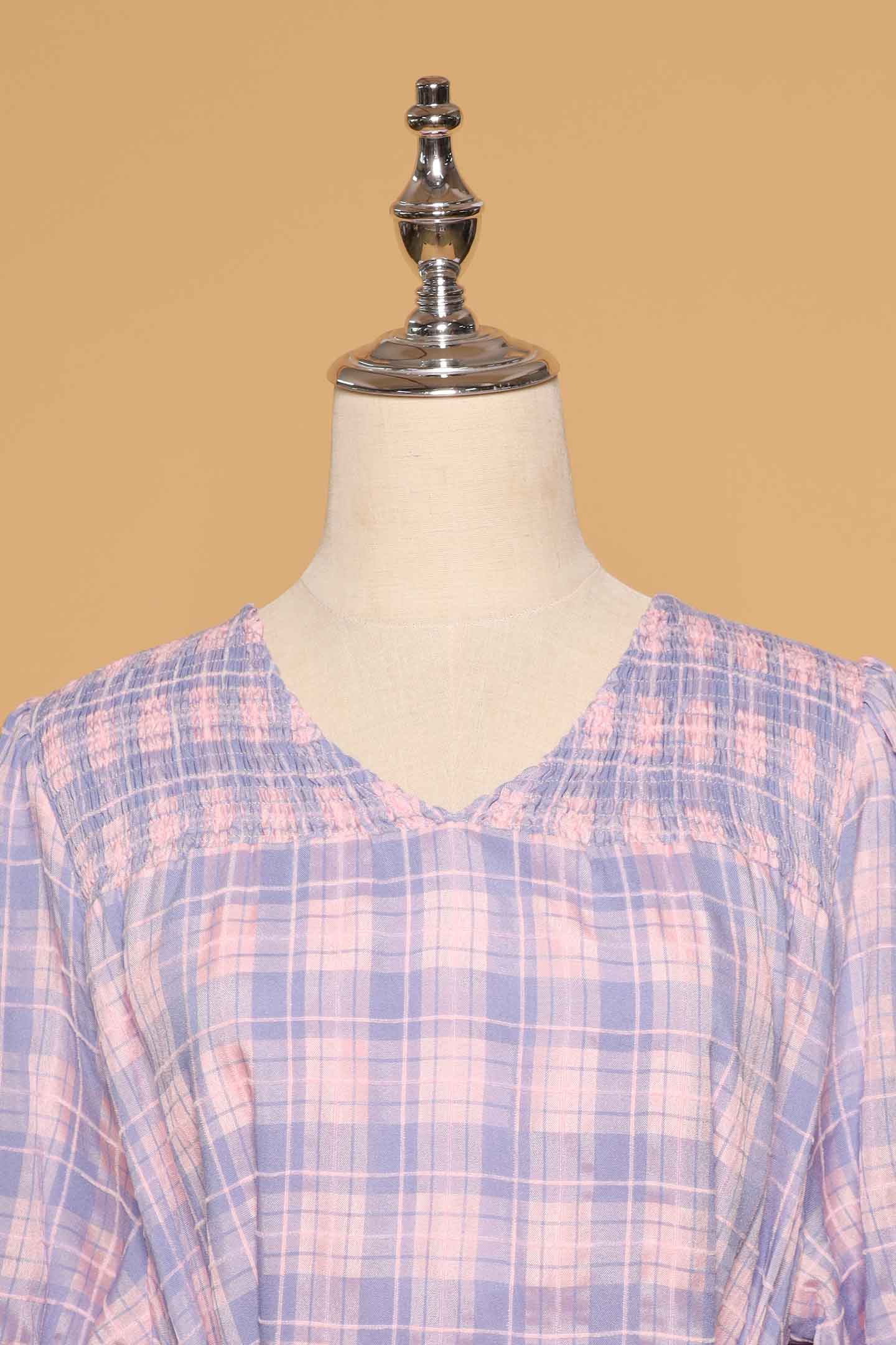 PO - Melbourne Dress in Lavender Plaid