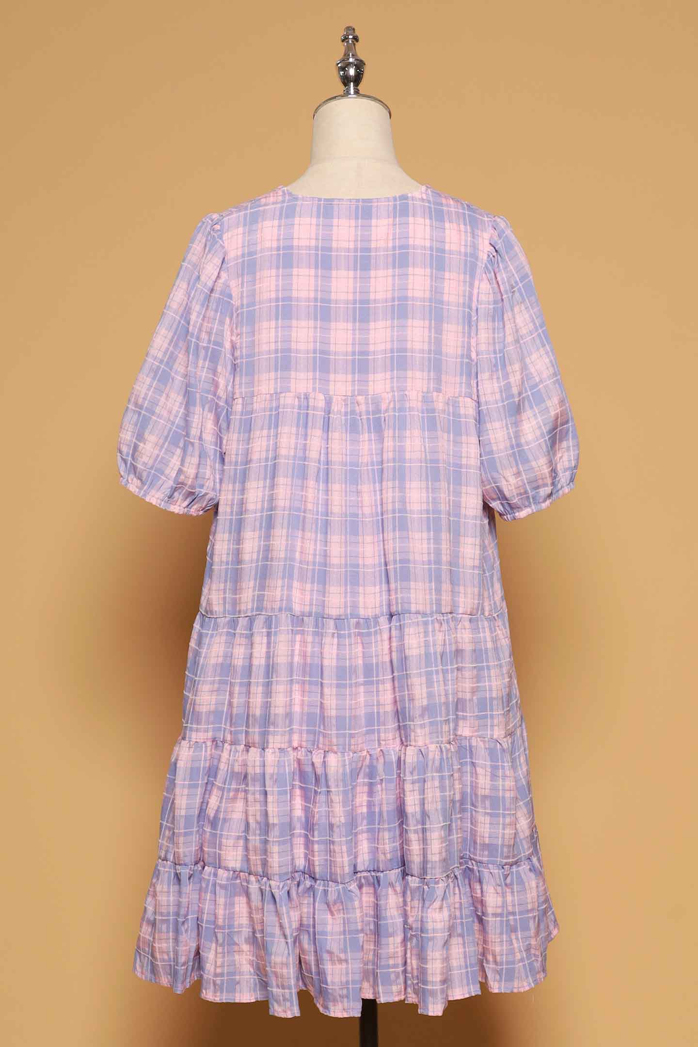 PO - Melbourne Dress in Lavender Plaid