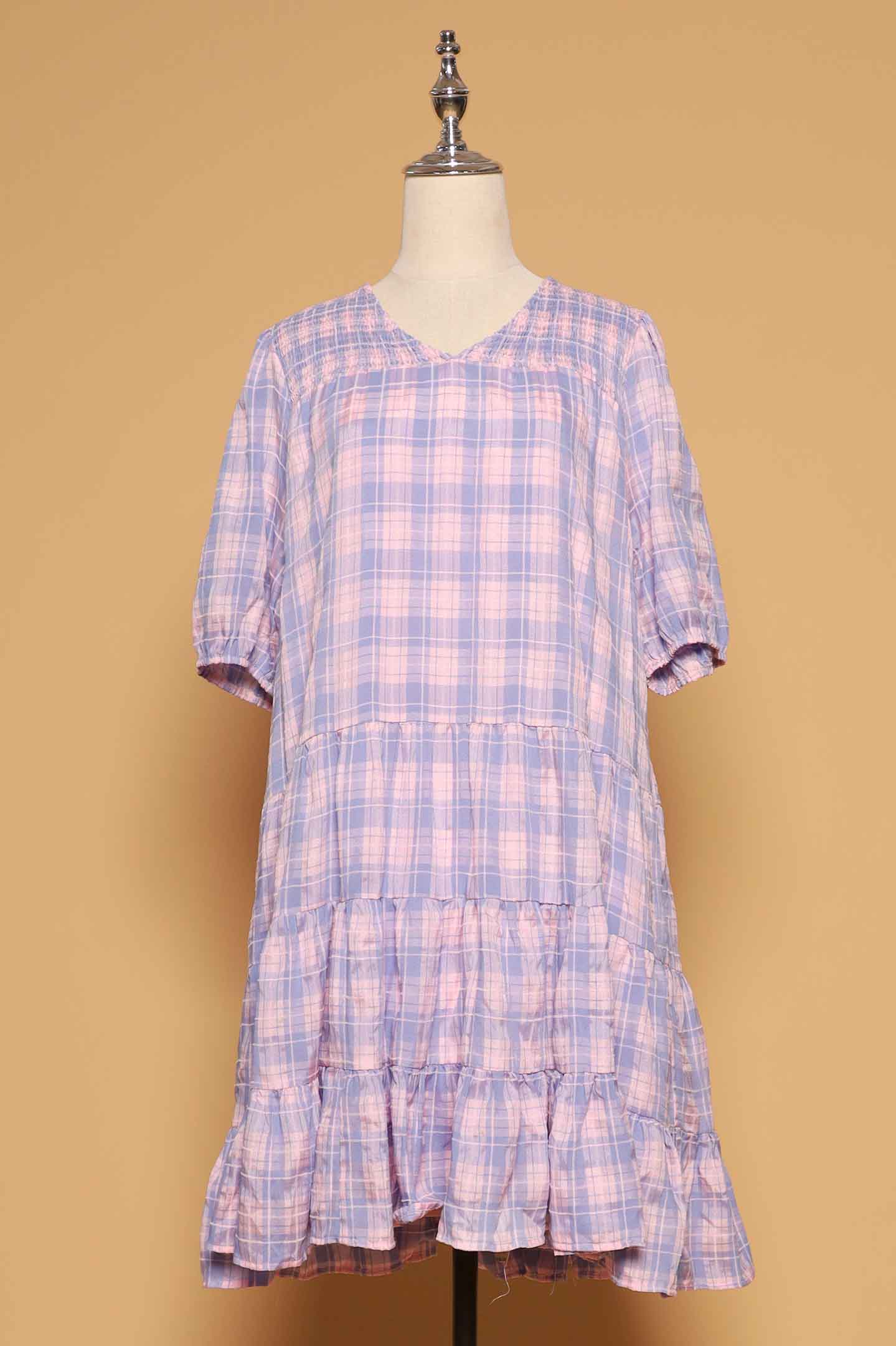 PO - Melbourne Dress in Lavender Plaid