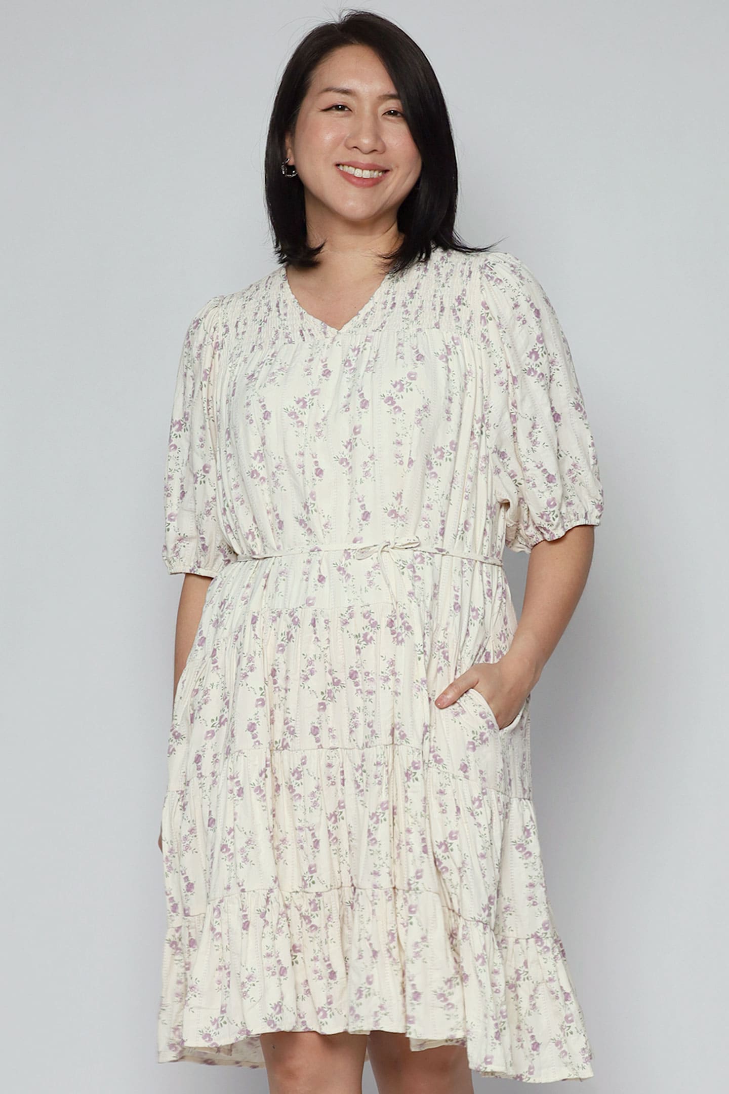 Melbourne Dress in Liliac Whisper