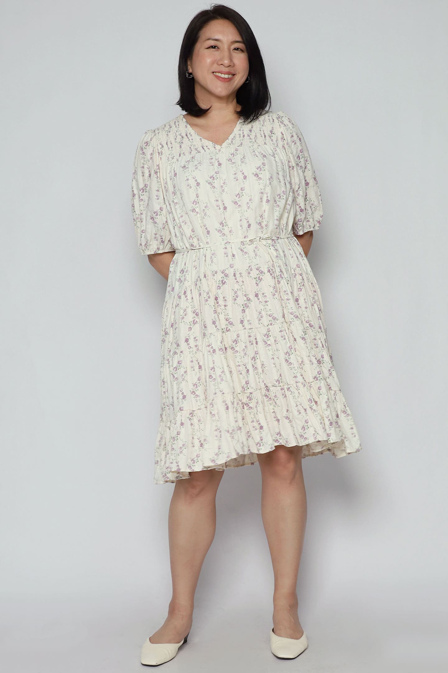 Melbourne Dress in Liliac Whisper