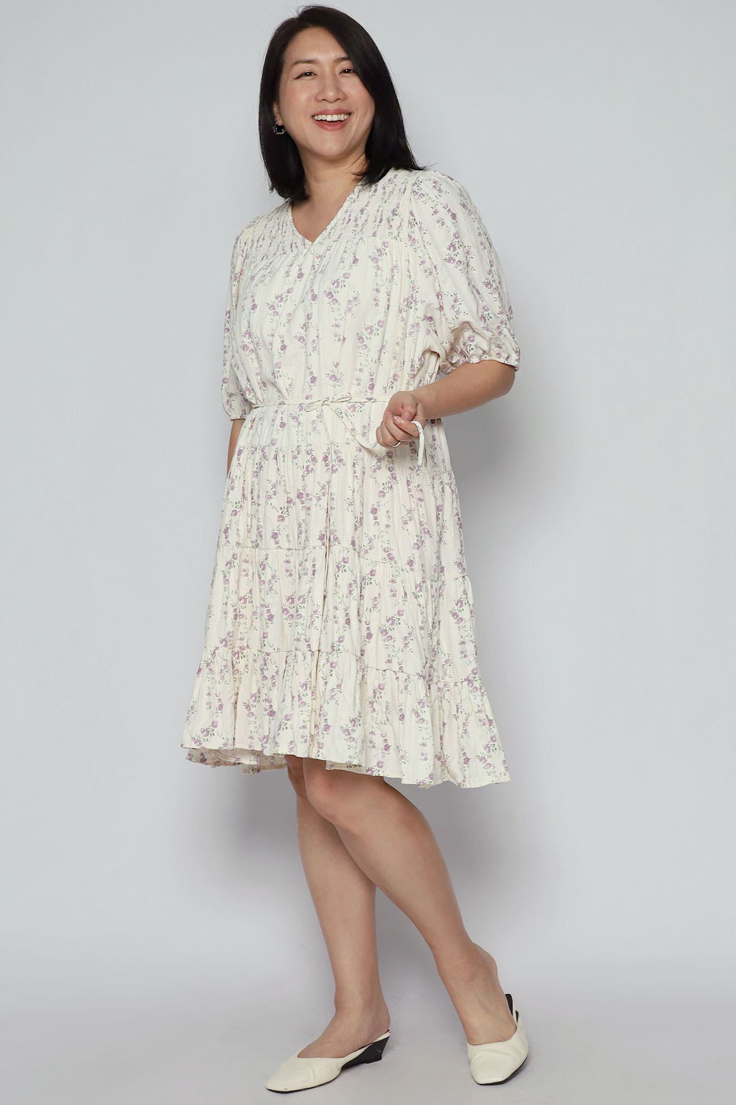 Melbourne Dress in Liliac Whisper