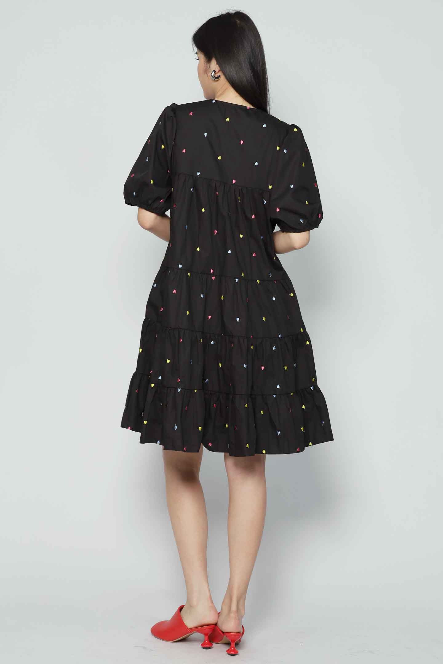 Melbourne Dress in Little Heartbeat