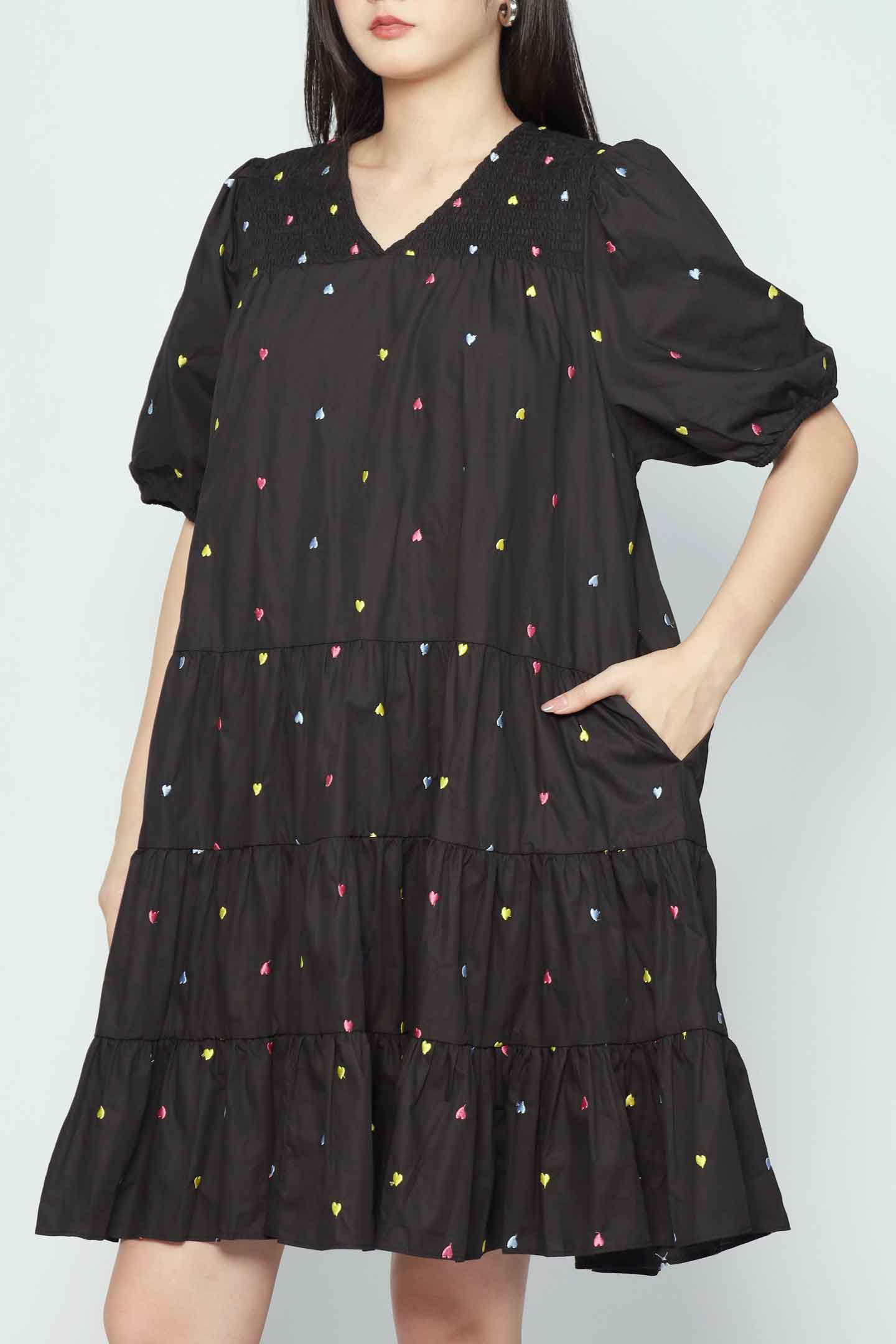 Melbourne Dress in Little Heartbeat