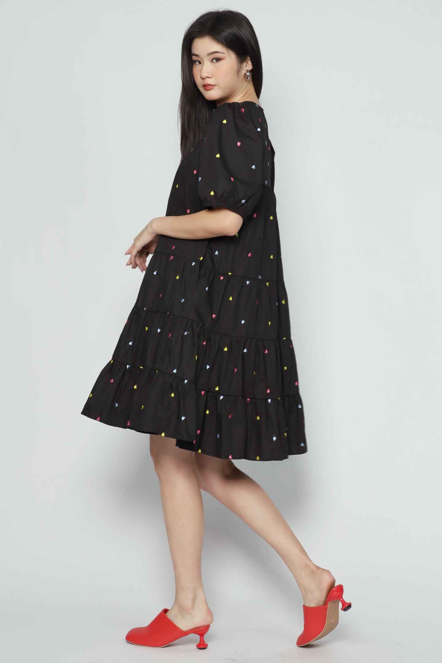 Melbourne Dress in Little Heartbeat