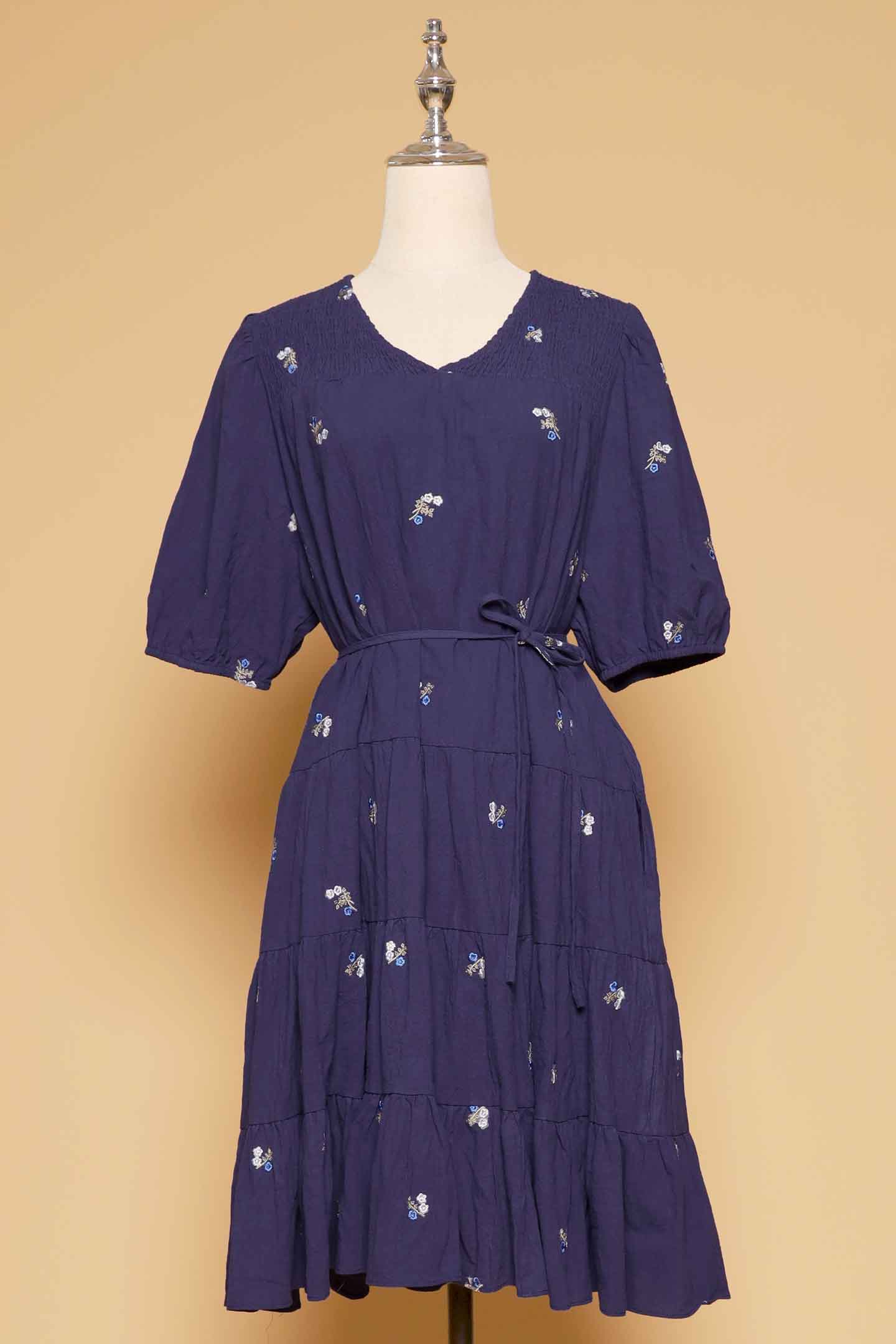 PO - Melbourne Dress in Sapphire Buds
