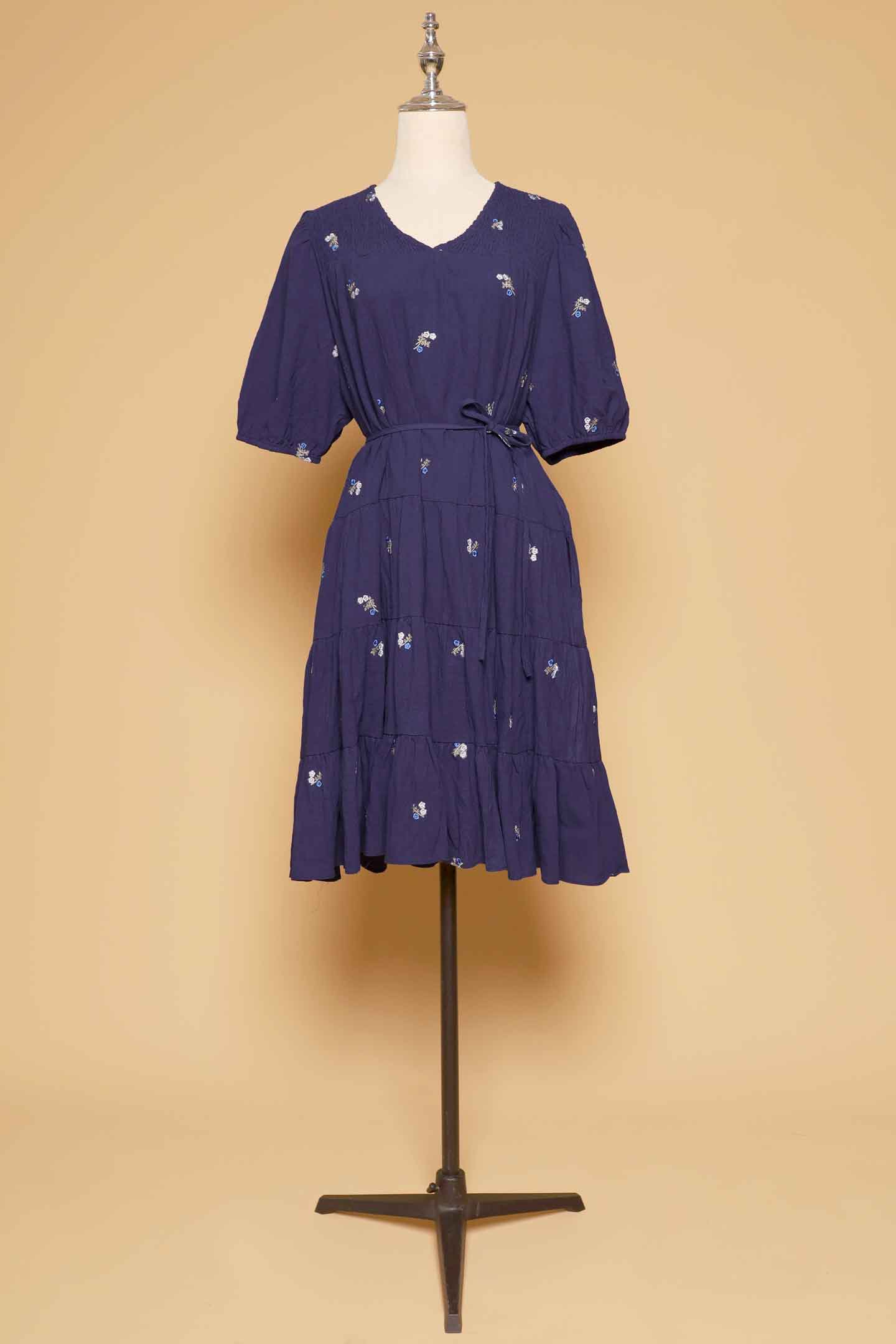 PO - Melbourne Dress in Sapphire Buds