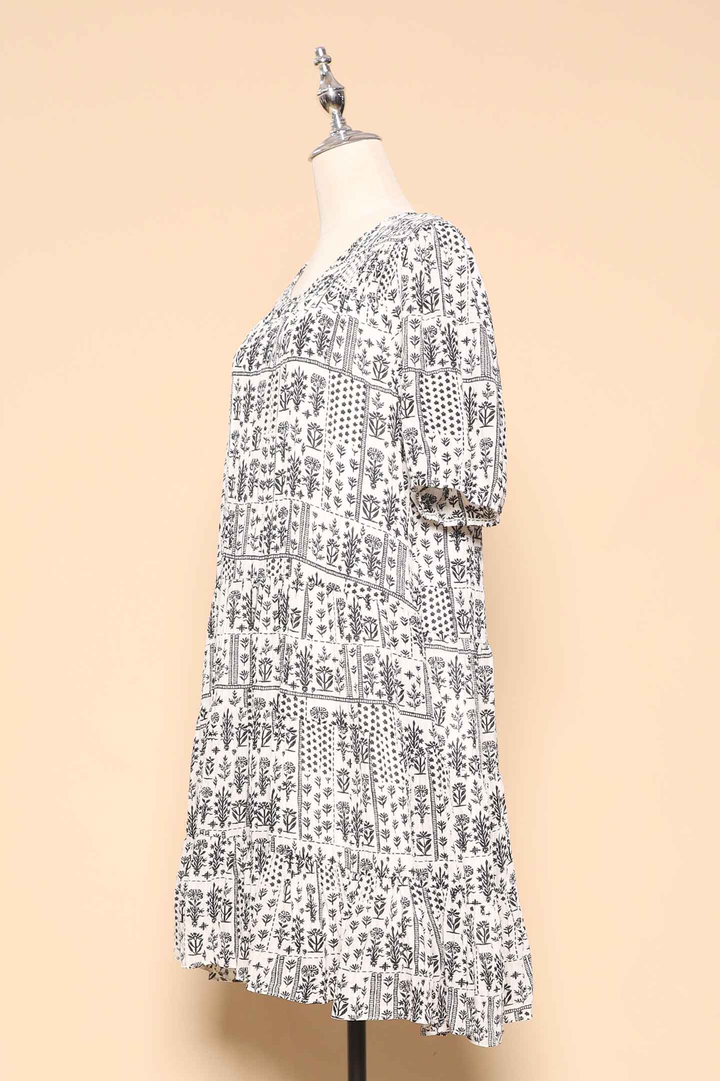 PO - Melbourne Dress in Spring Blocks