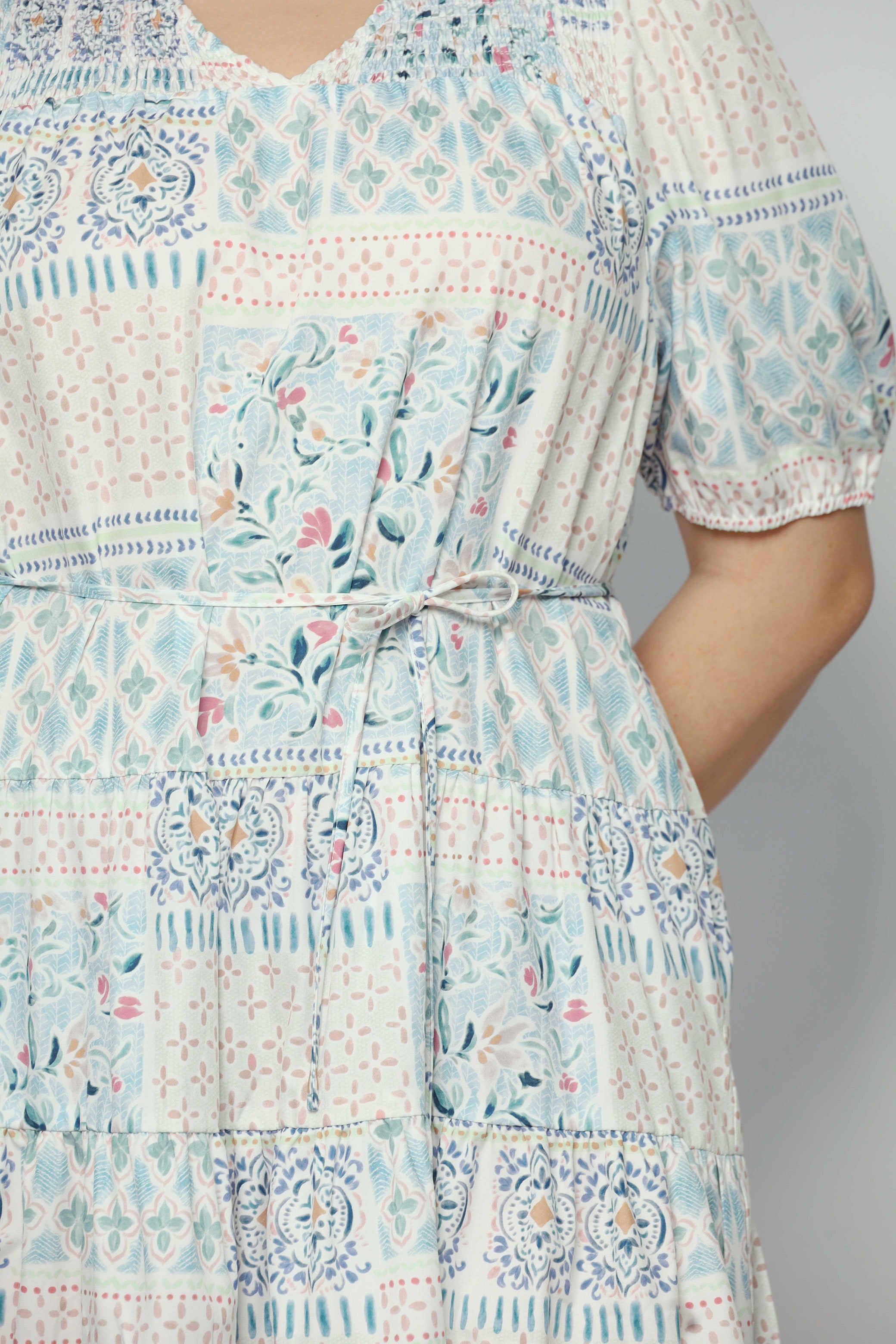 Melbourne Dress in Sweet Mosaic