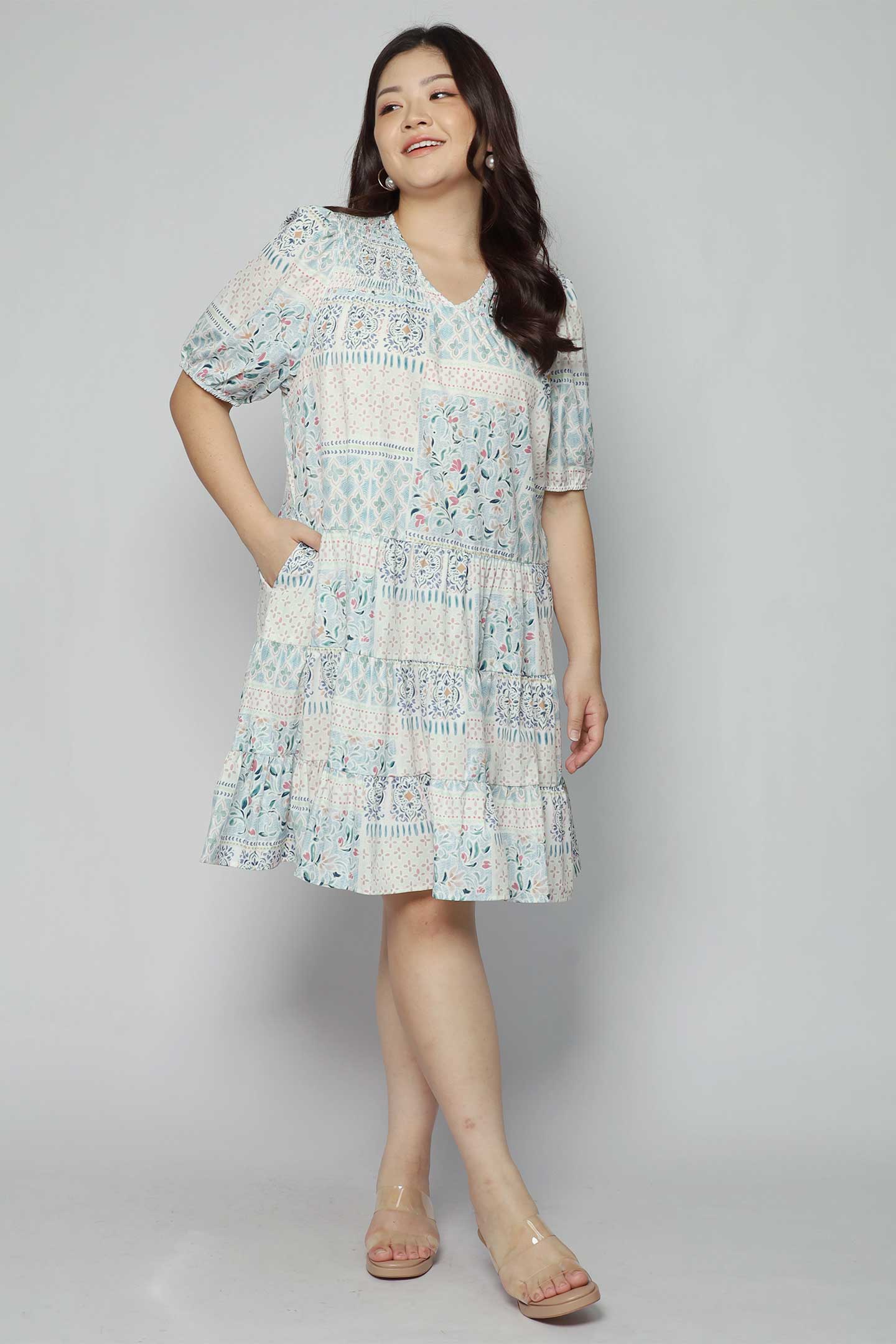 Melbourne Dress in Sweet Mosaic