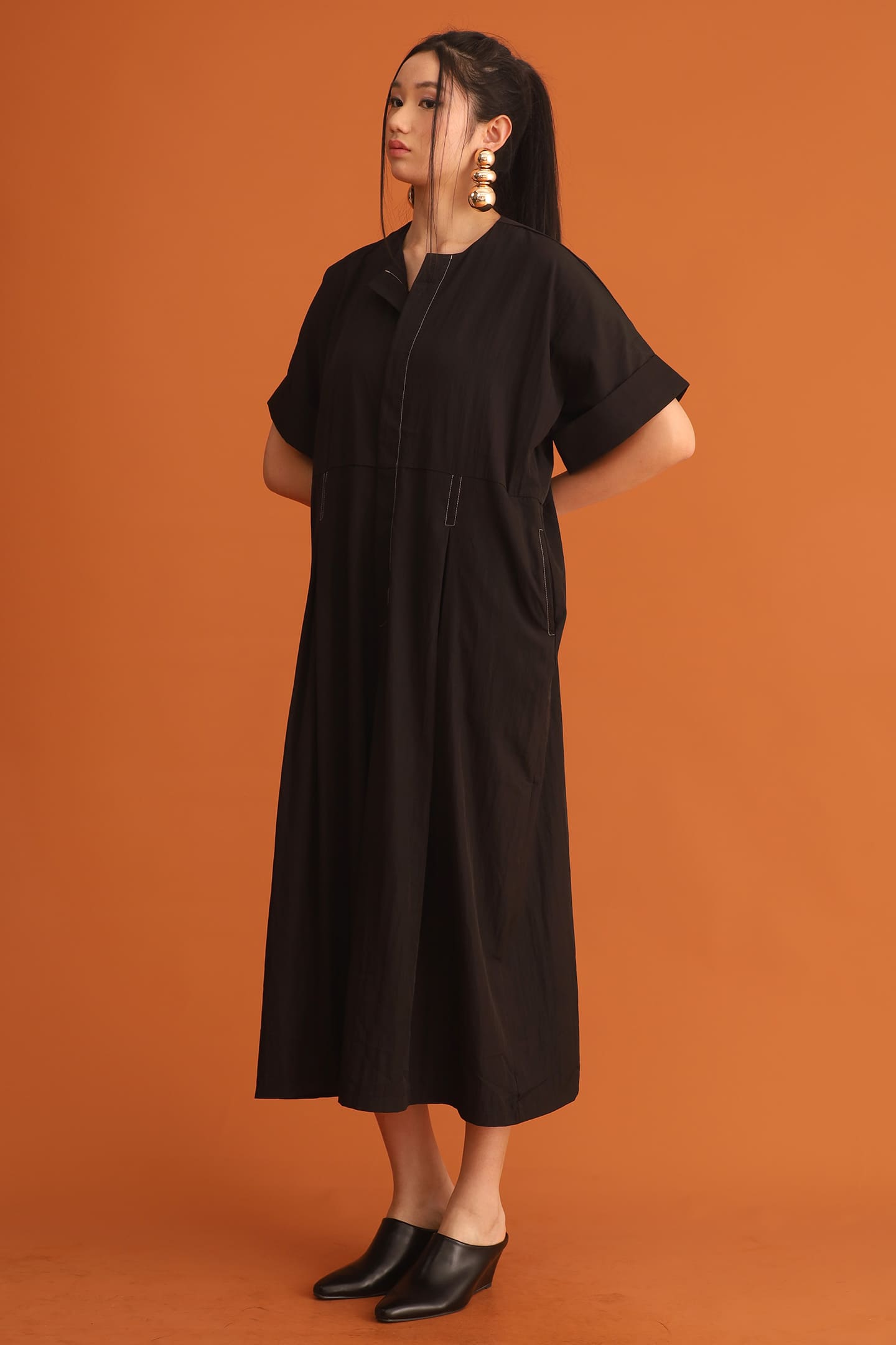 CHOSEN - Melodie Trimming Jumpsuit in Black