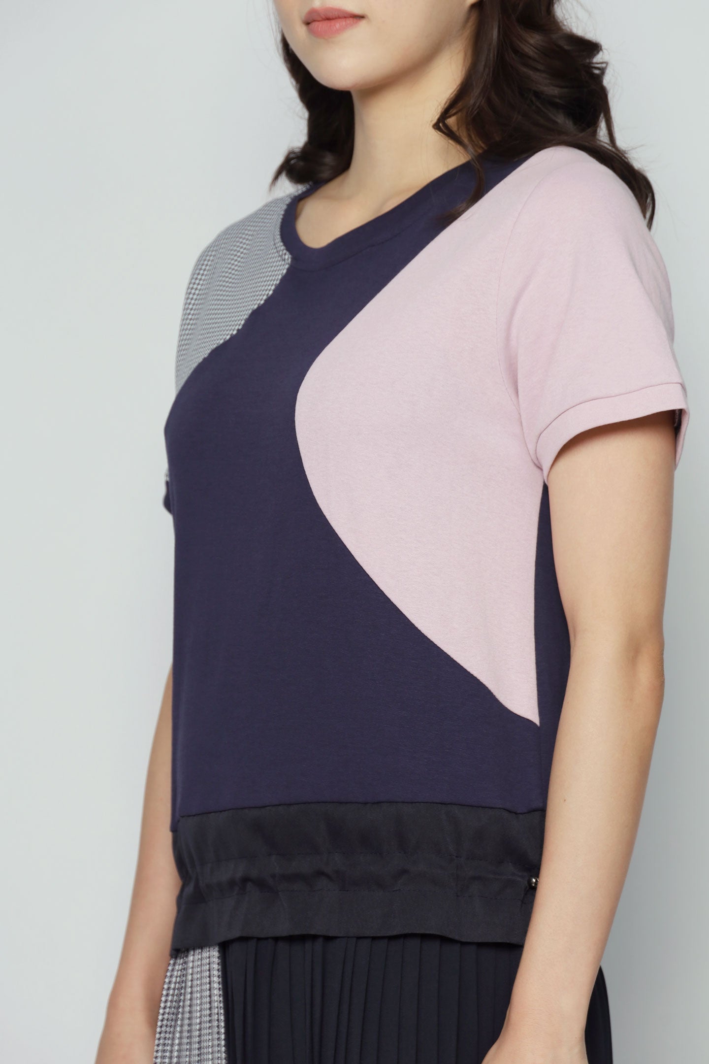 Miguel Colourblock Dress in Pink