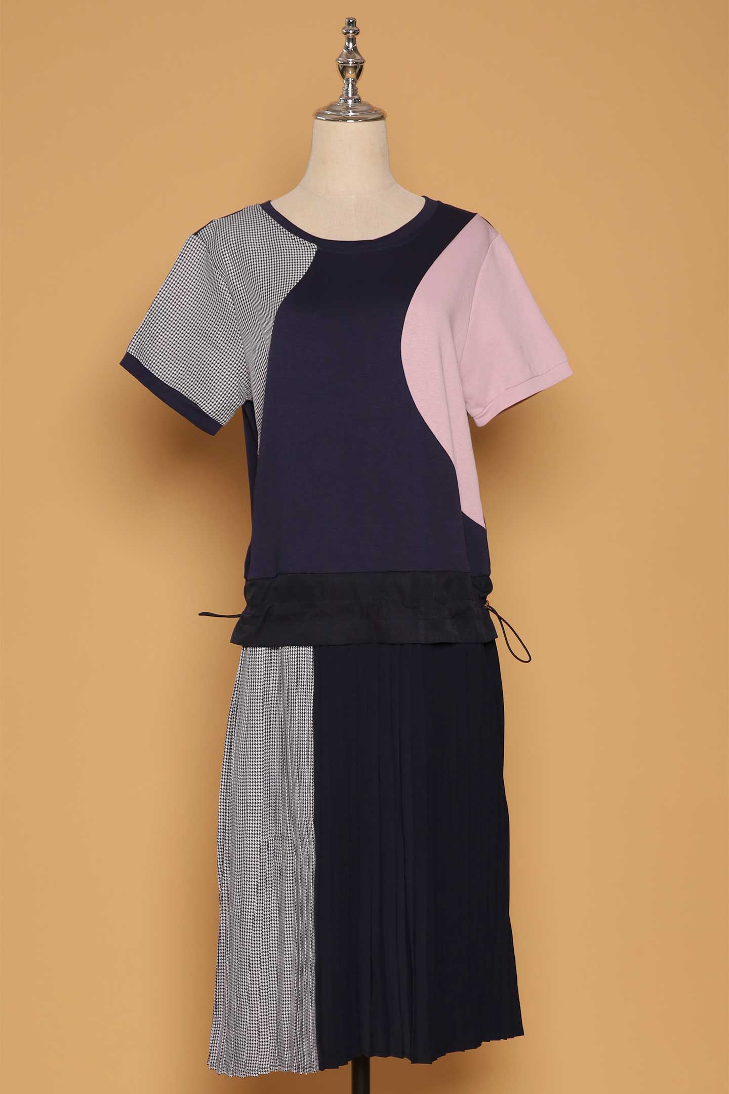 PO - Miguel Colourblock Dress in Pink