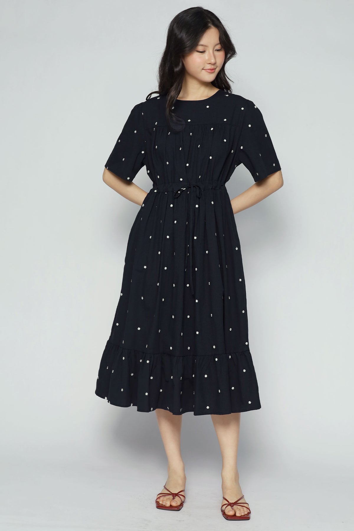 Misty Dress in Moon Daisy