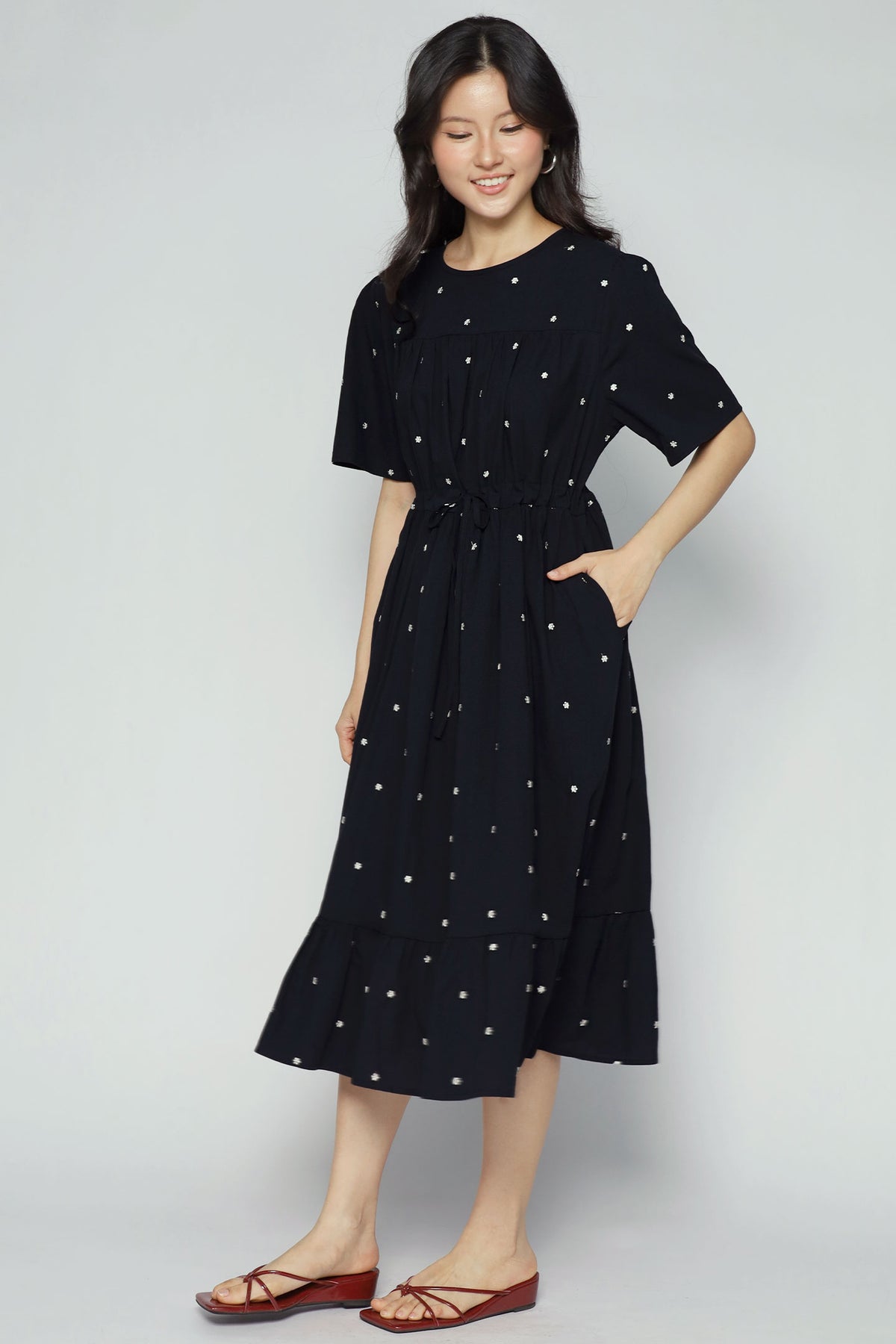 Misty Dress in Moon Daisy