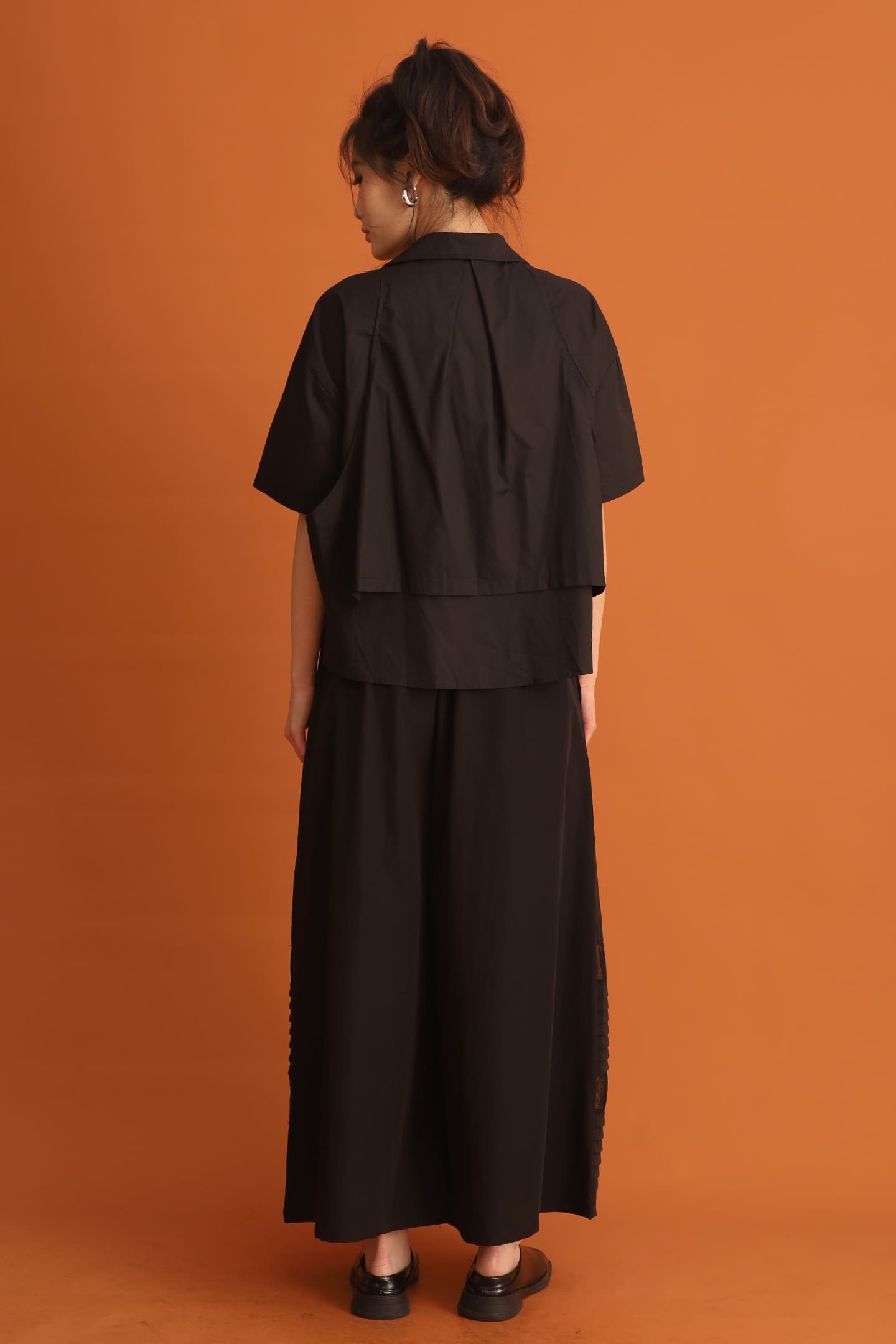 CHOSEN - Miyeon Layered Shirt in Black
