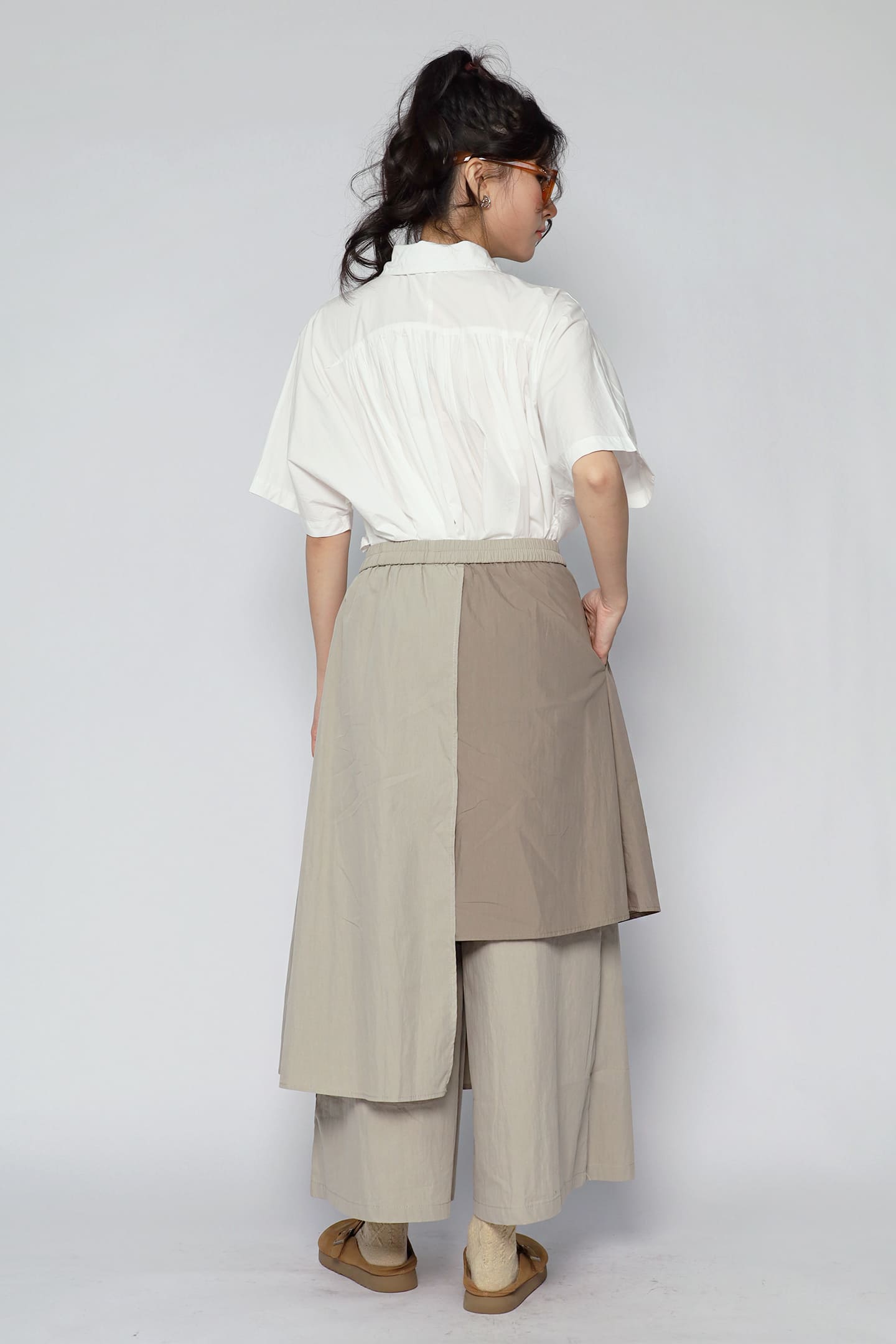 JOY - Mode Foldover Pants in Khaki