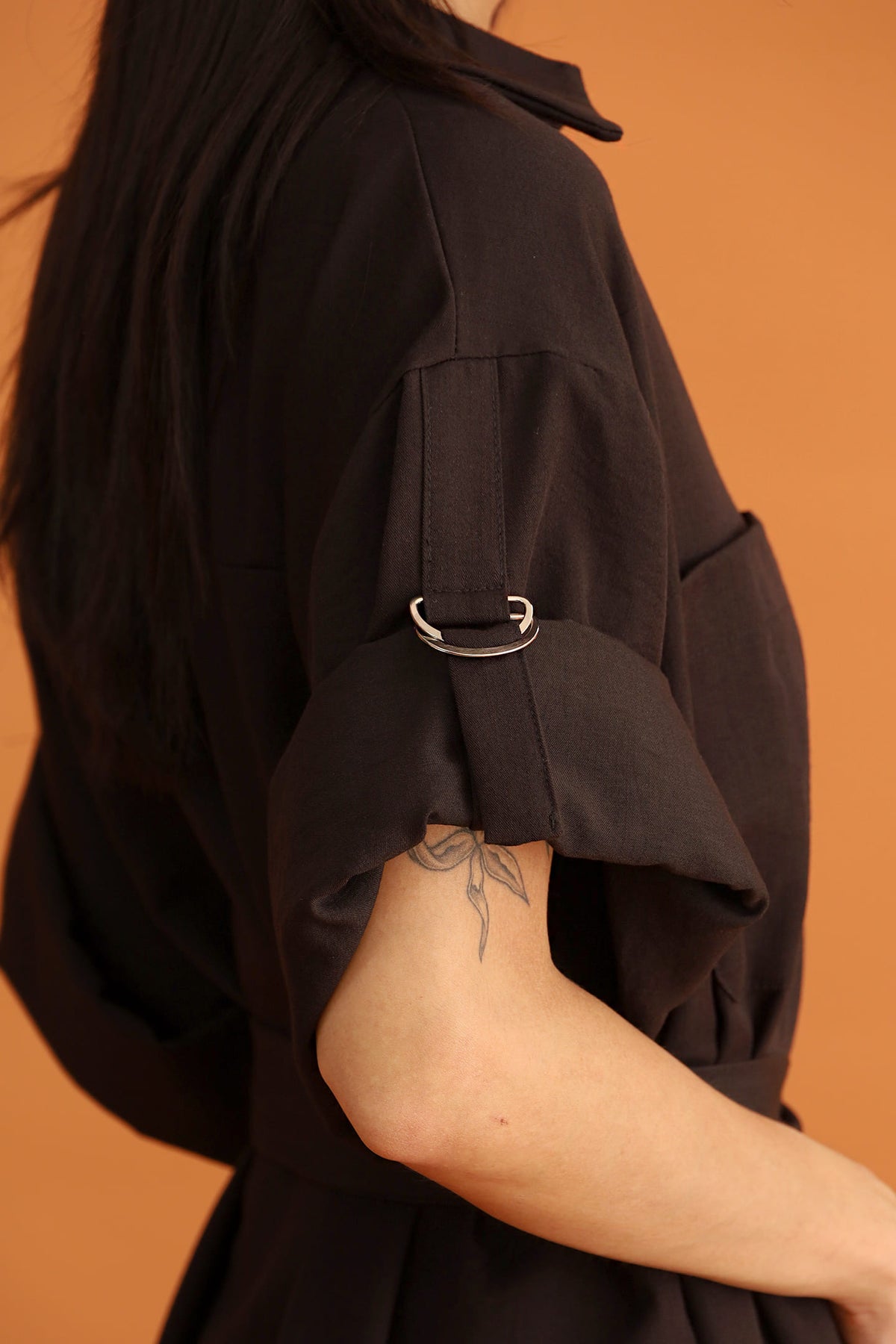 CHOSEN - Monaco Trench Coat Dress in Black