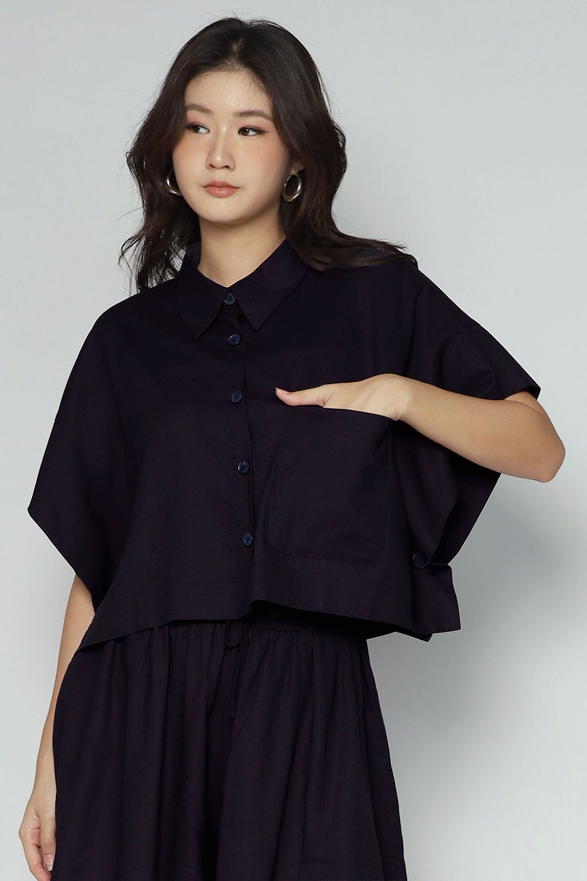 Monday Shirt in Midnight Navy