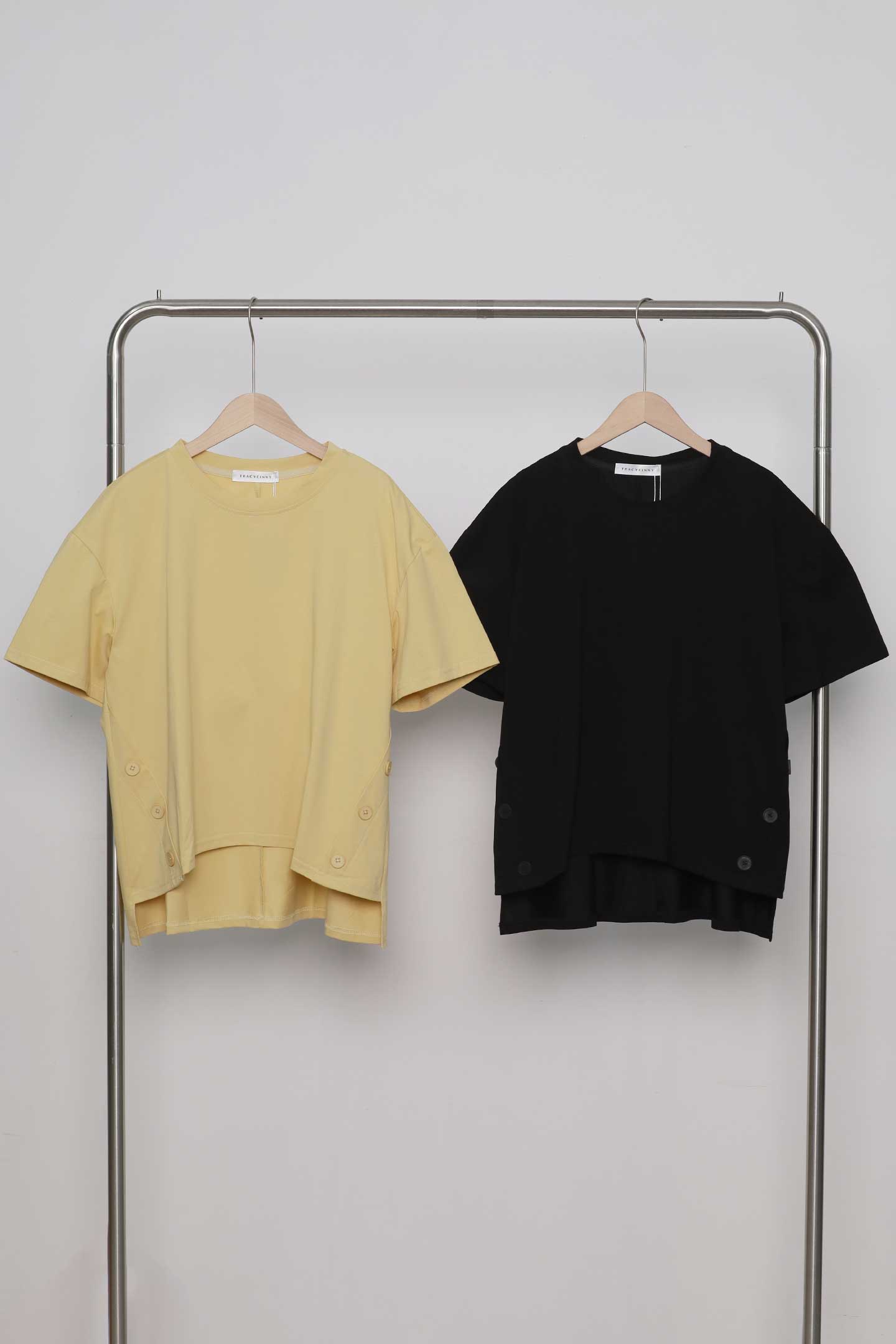 Easy By TE - Monnie Button Top in Black