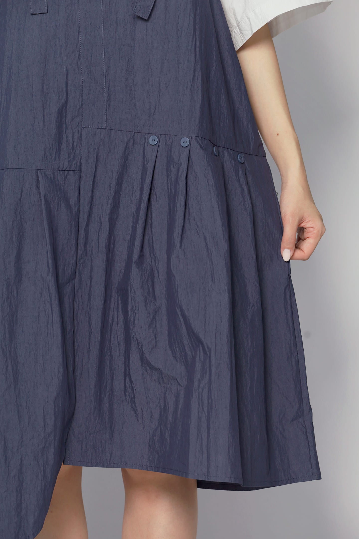 JOY - Moro Pinafore Dress in Blue