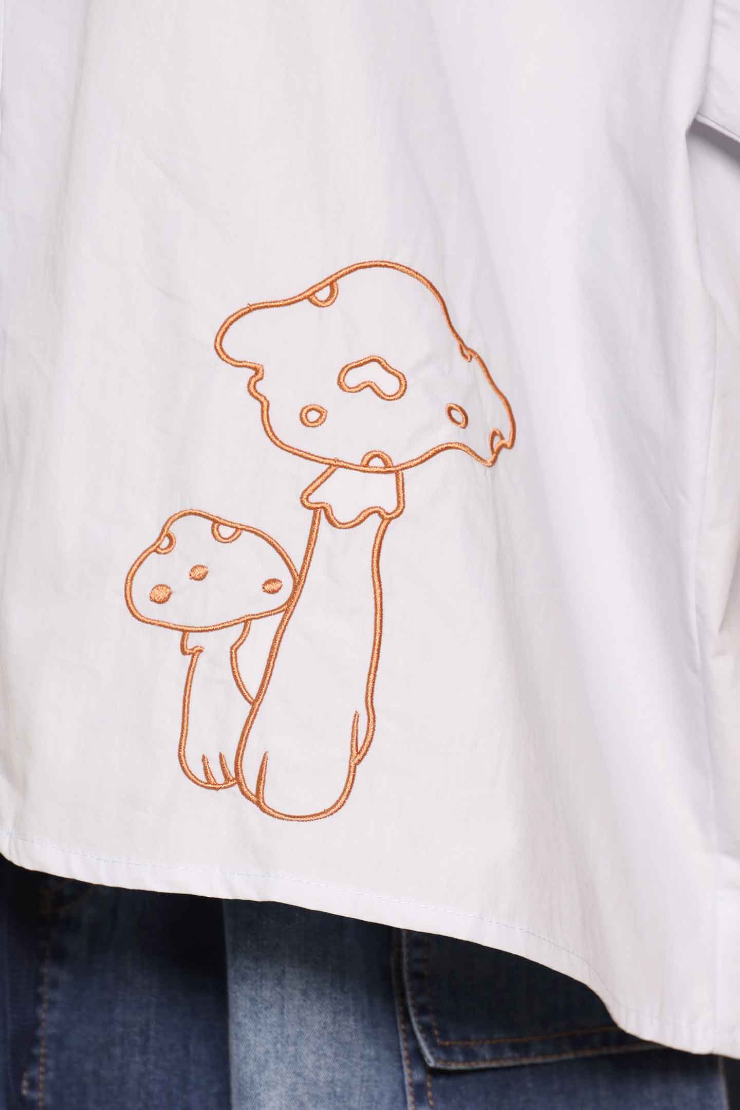PO - Mushroom Cutie Embroidered Top