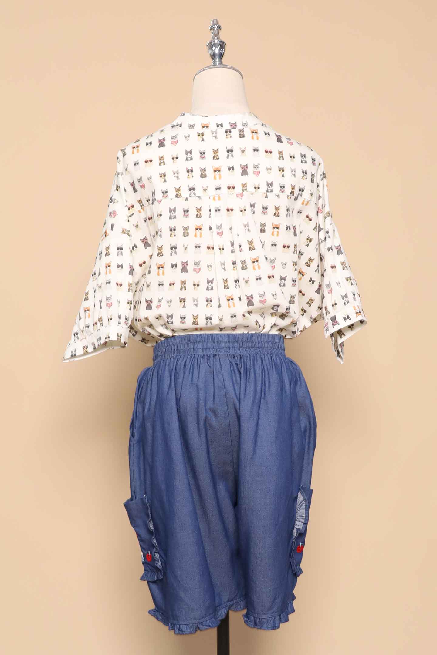 PO - Mushroom Land Denim Shorts