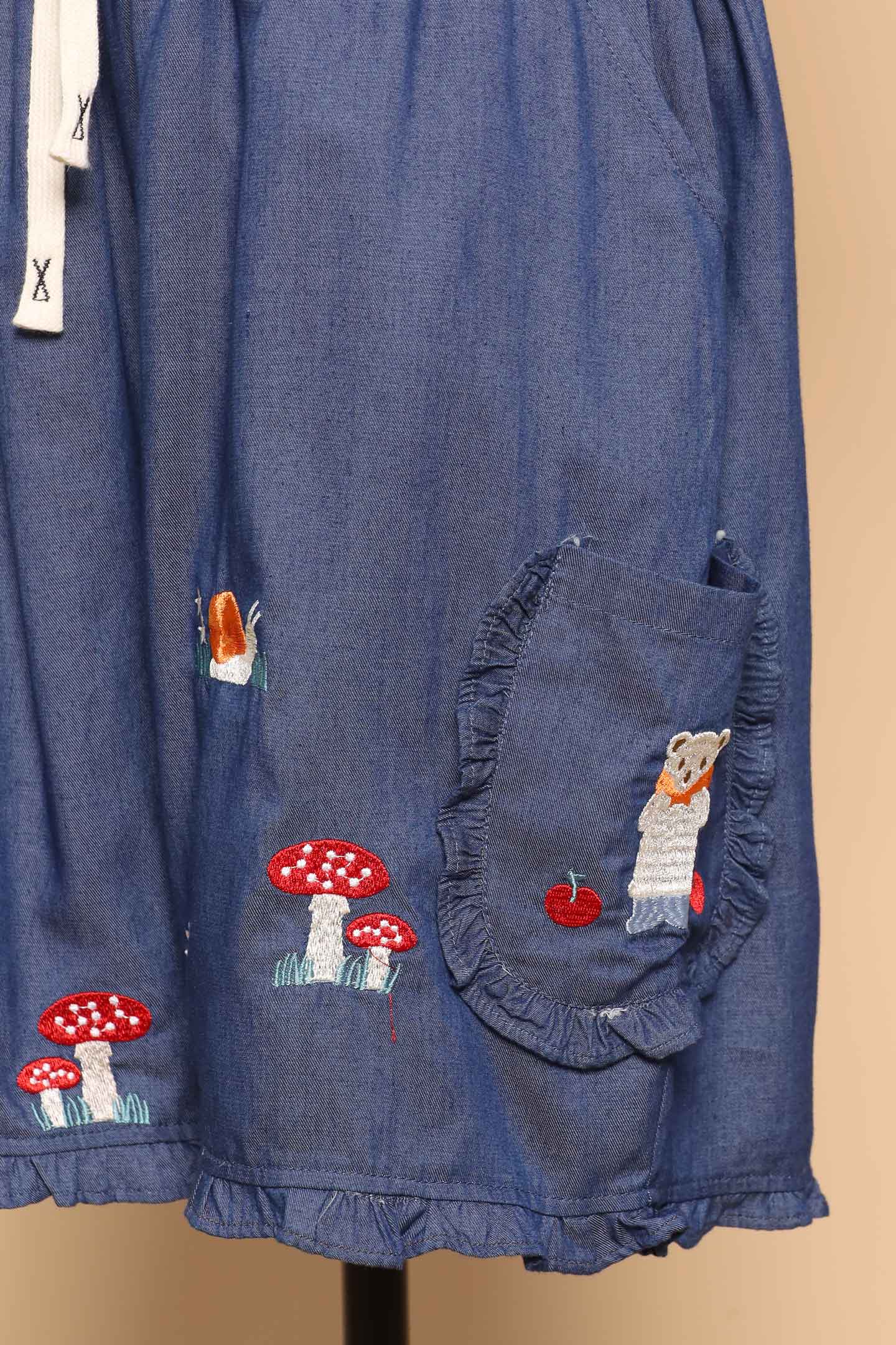 PO - Mushroom Land Denim Shorts