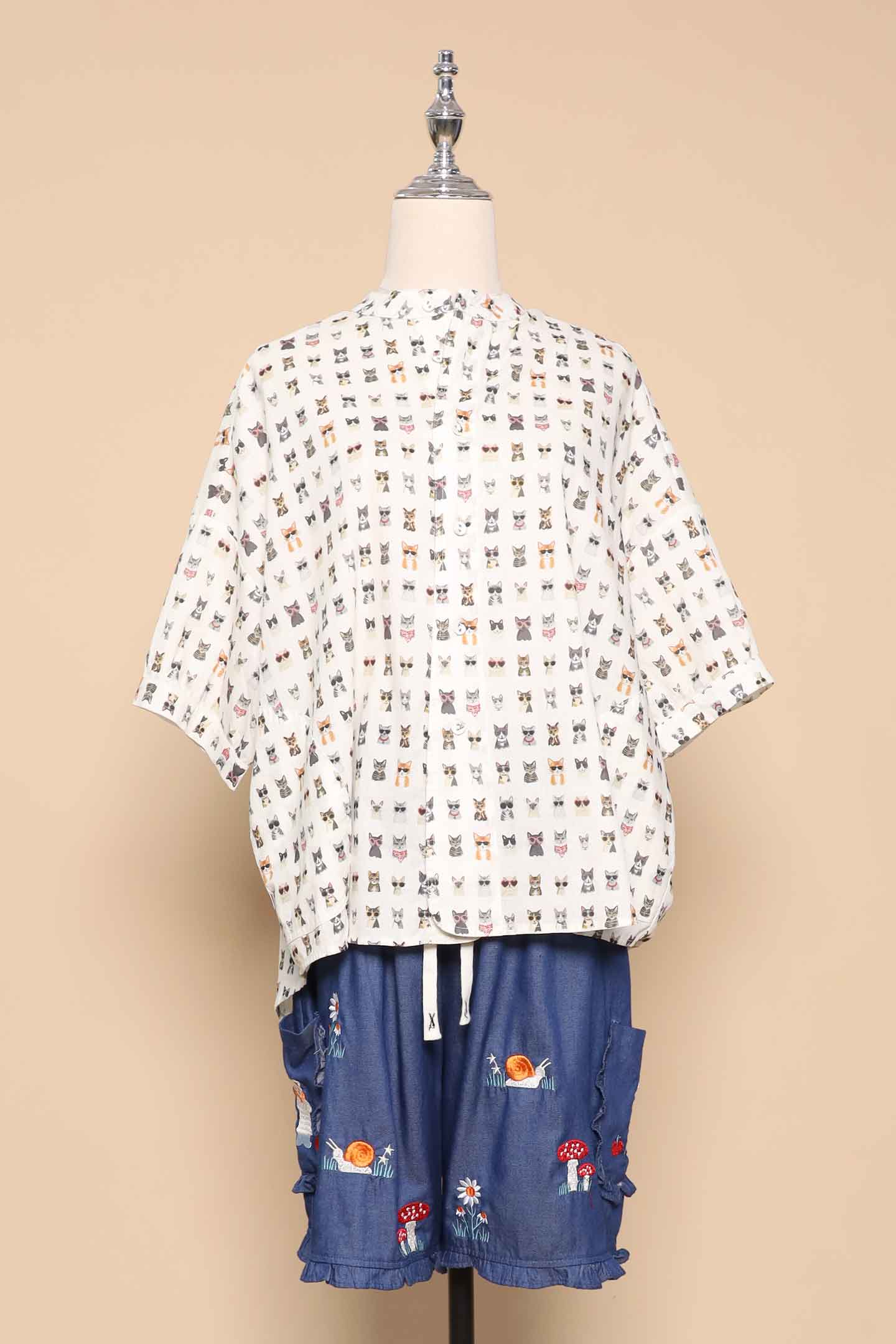 PO - Mushroom Land Denim Shorts