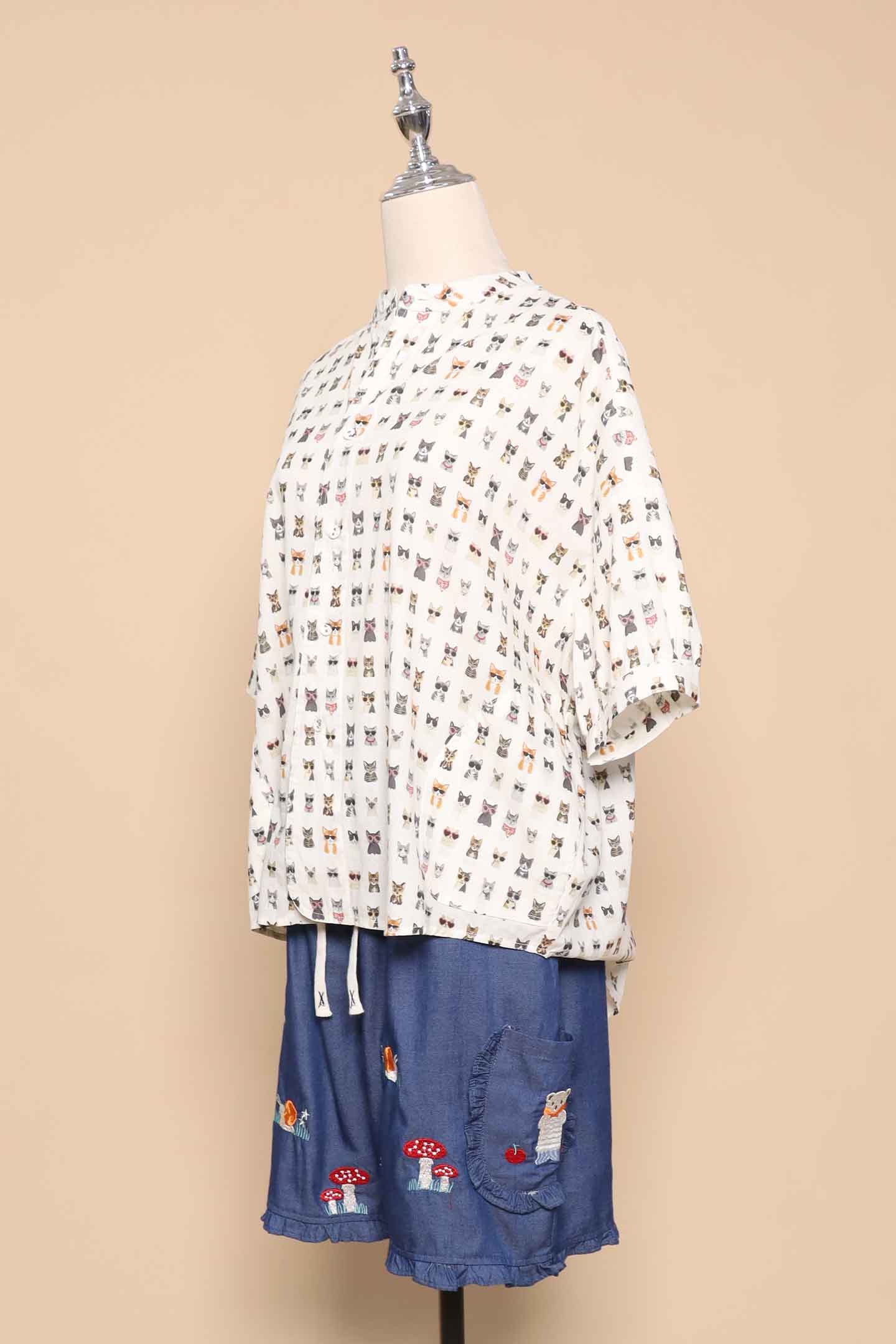 PO - Mushroom Land Denim Shorts