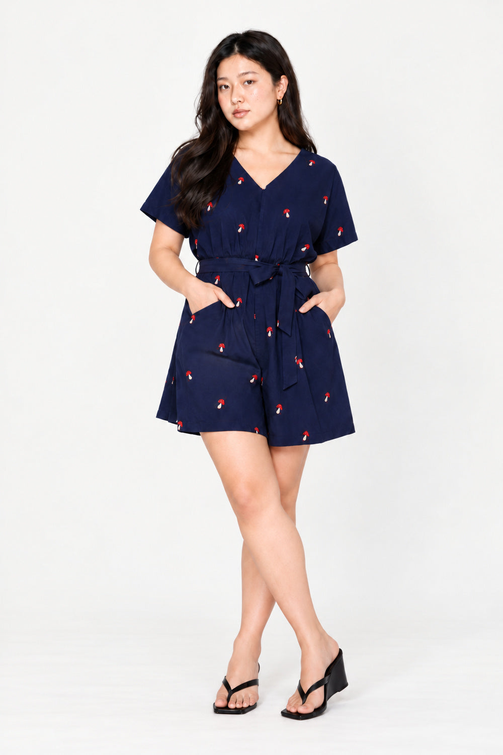 Kuroshiro Playsuit in Mochi Mushroom