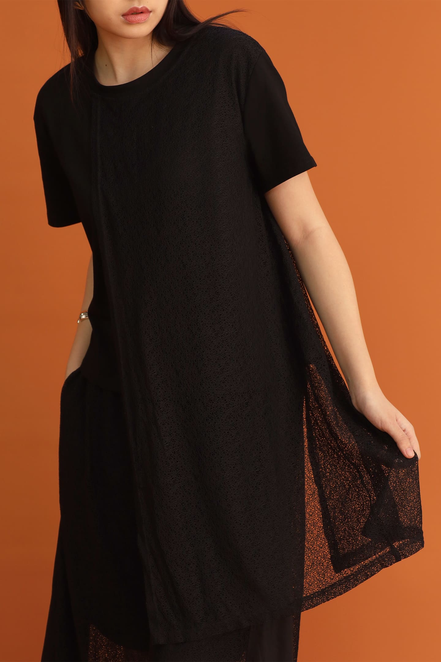 CHOSEN: Lima Netted Top in Black