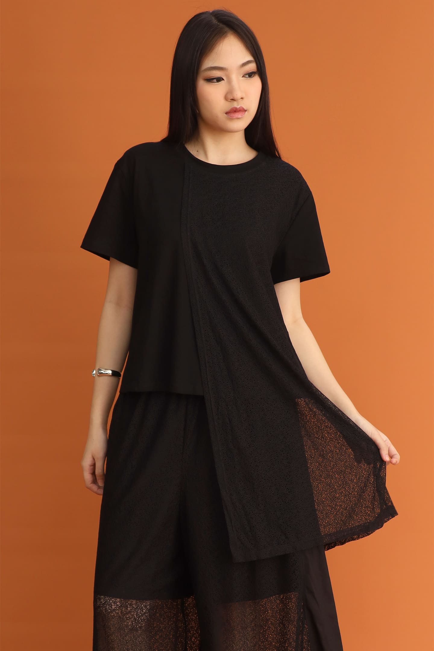 CHOSEN: Lima Netted Top in Black