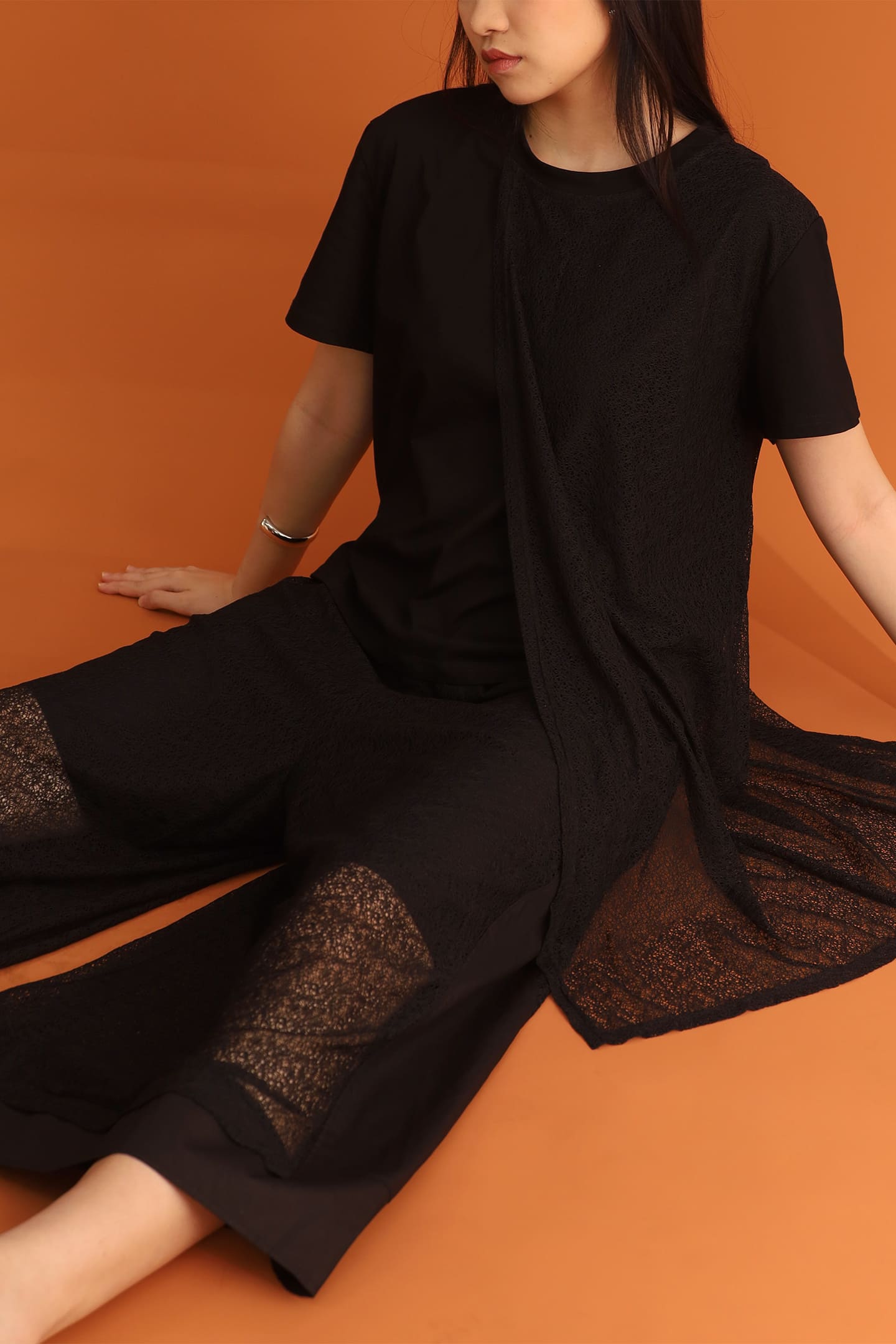 CHOSEN: Lima Netted Top in Black