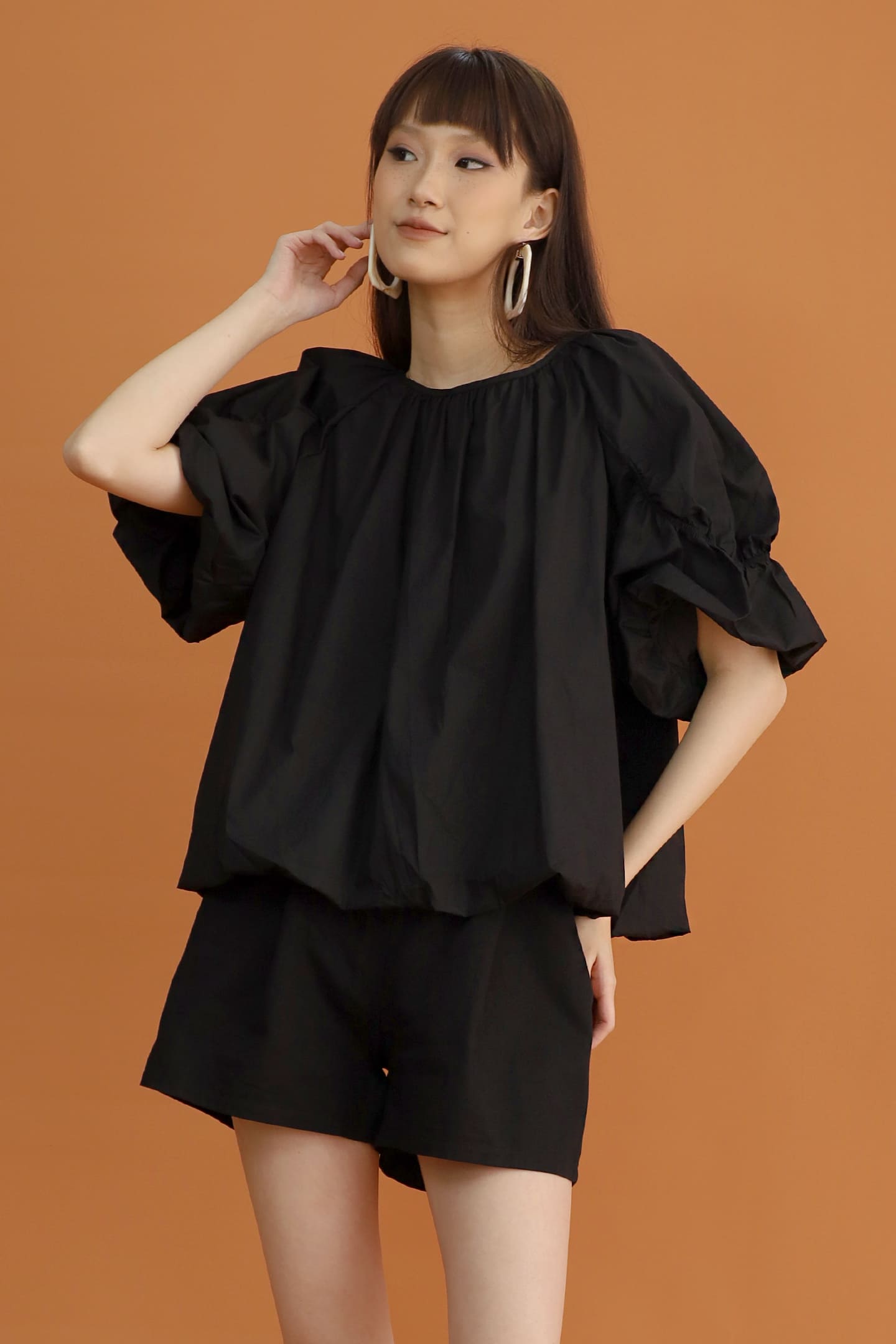 CHOSEN - Neve Balloon Top in Black