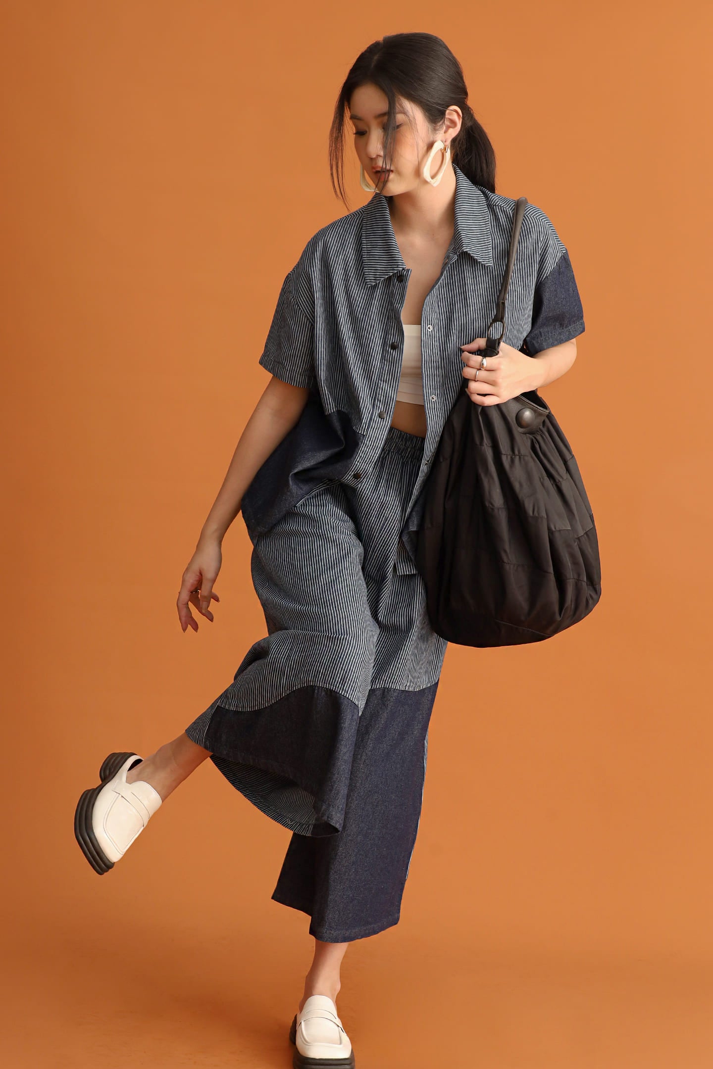 CHOSEN - No Curfew Pinstripes Denim Pants