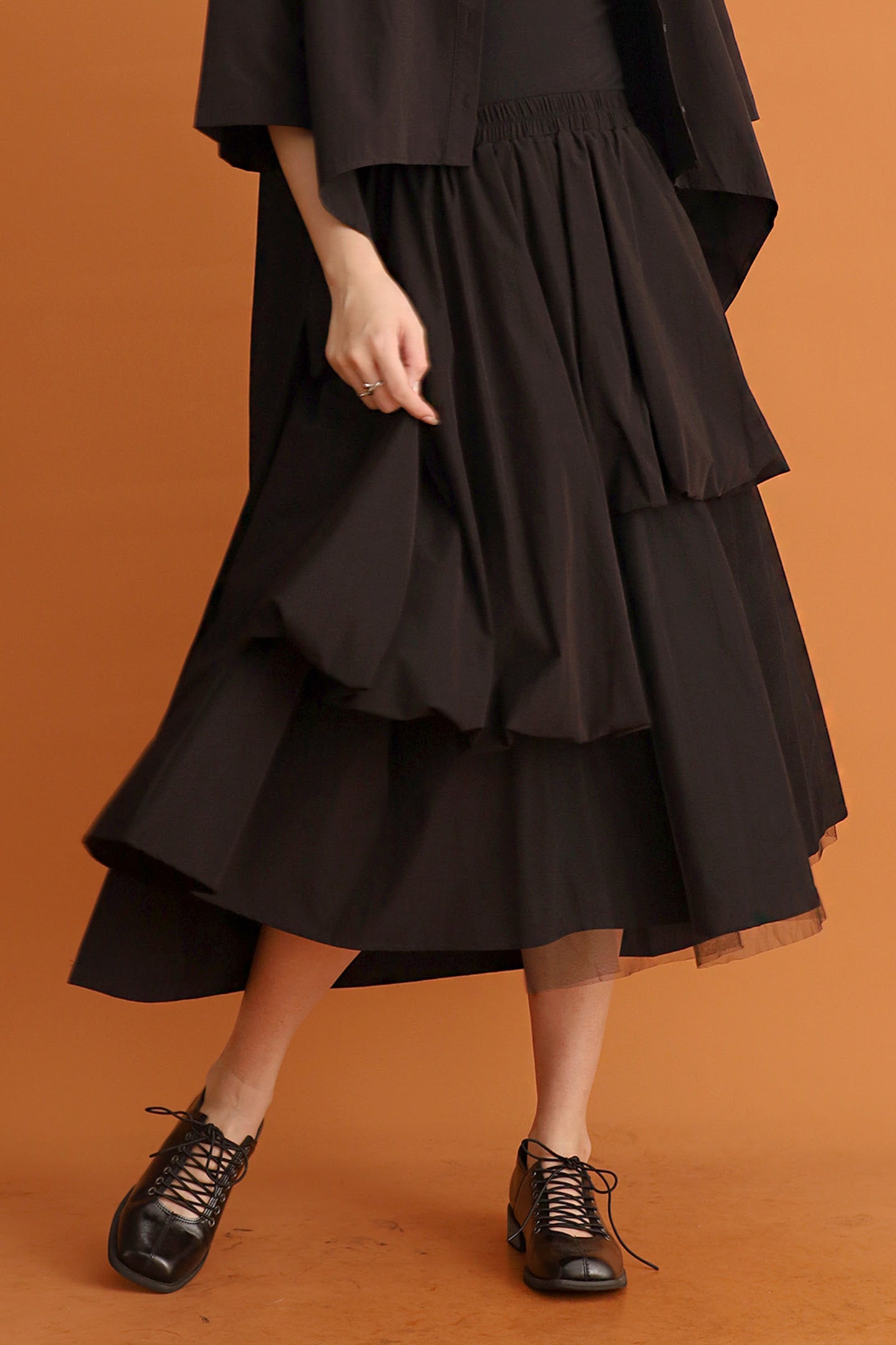 CHOSEN - Noir Jazz Organza Skirt