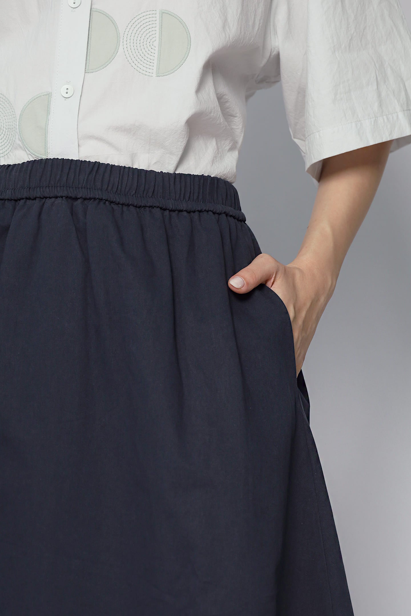 JOY - Noma Colourblock Skirt with Cats