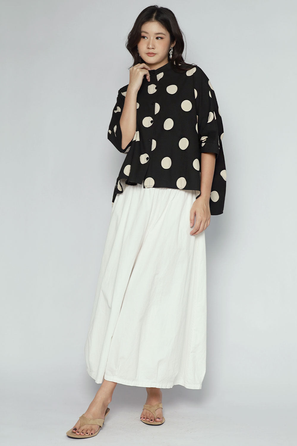Olly Polkadot Top